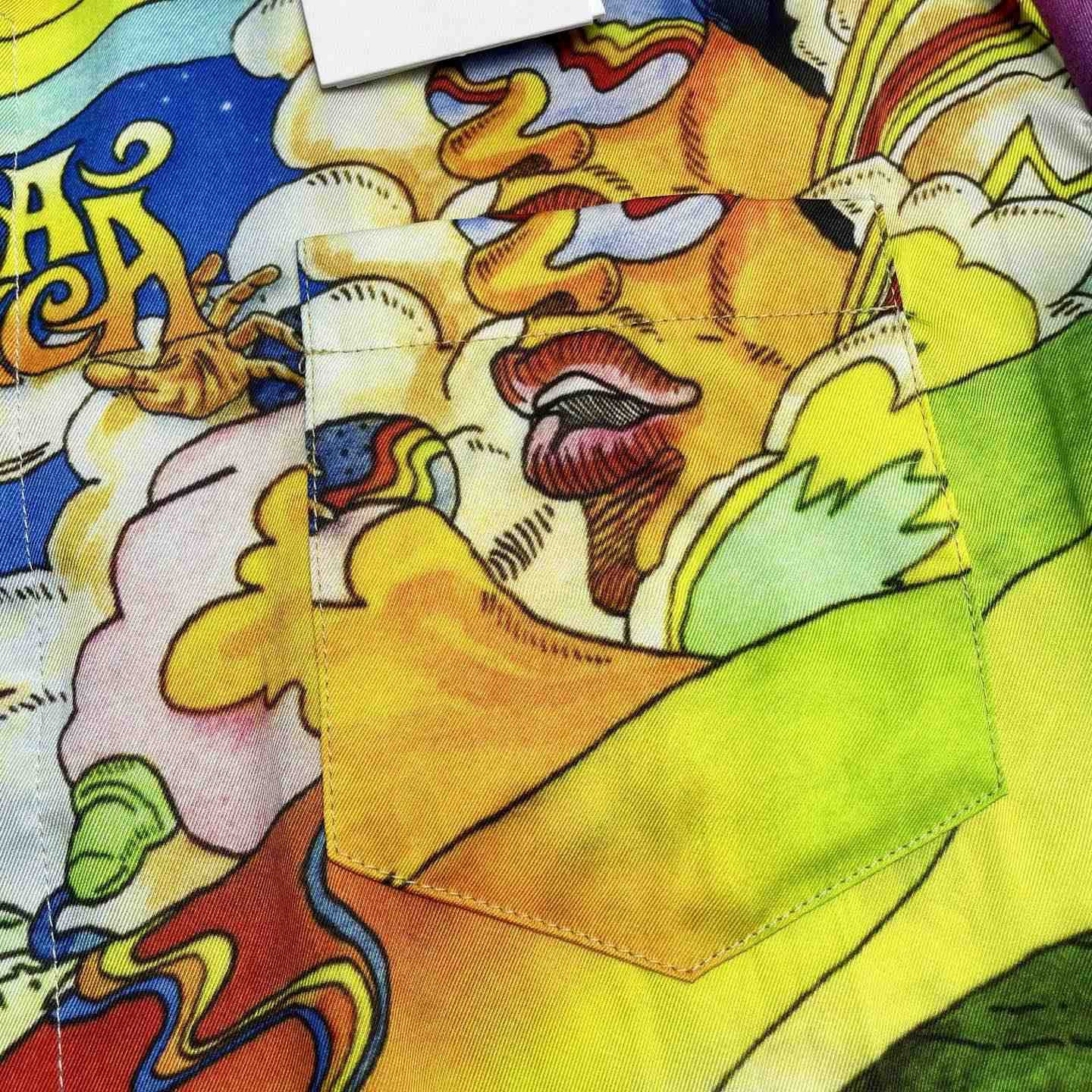 Casablanca La Musique Long Sleeve Silk Shirt   CA3550 - DesignerGu