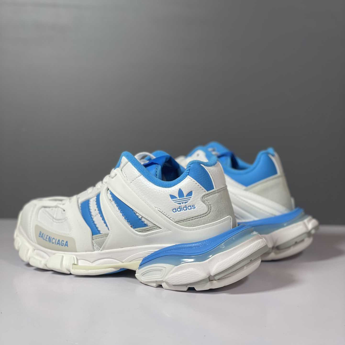 Balenciaga Track Forum x adidas White Blue - DesignerGu