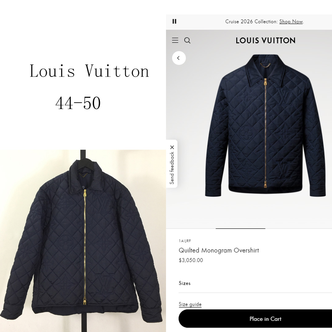 Louis Vuitton Quilted Monogram Overshirt    1AIJRF - DesignerGu