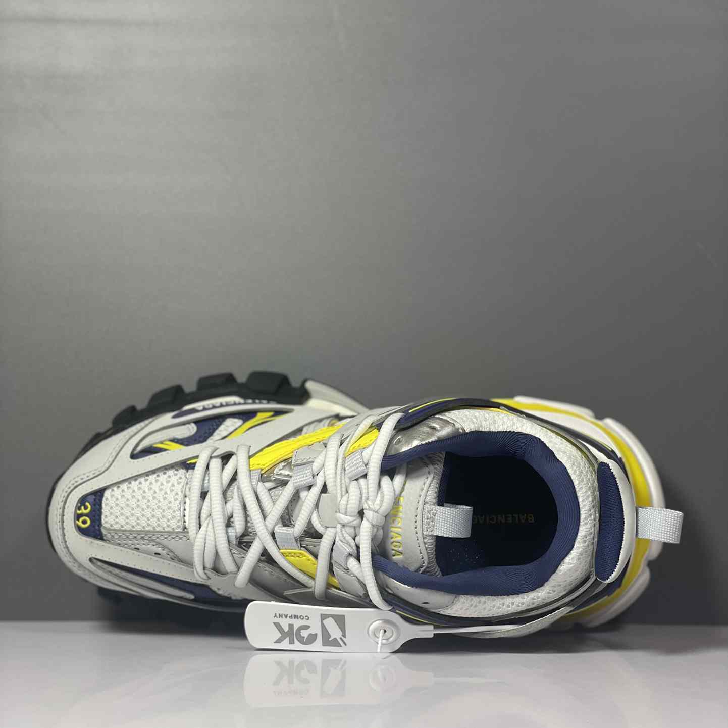Balenciaga Track Sneaker 'White Dark Blue Yellow' - DesignerGu