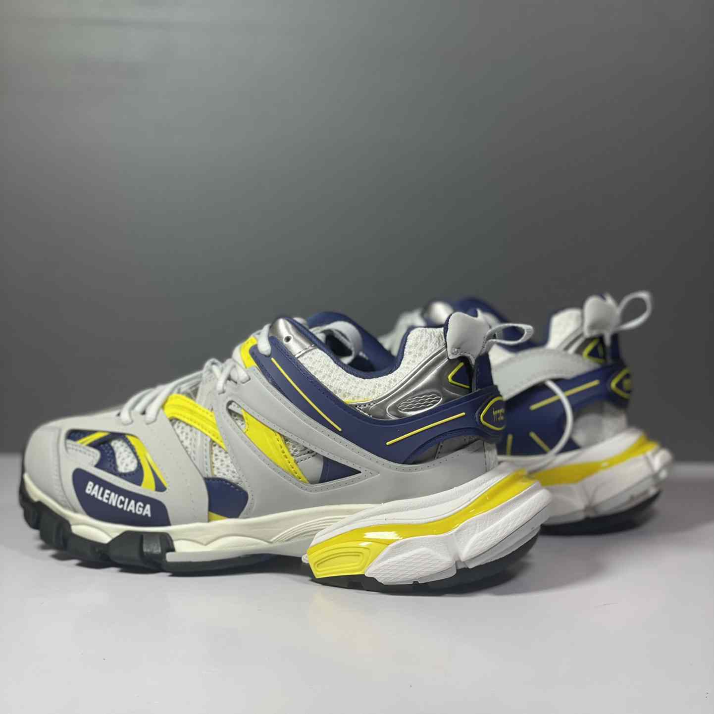 Balenciaga Track Sneaker 'White Dark Blue Yellow' - DesignerGu
