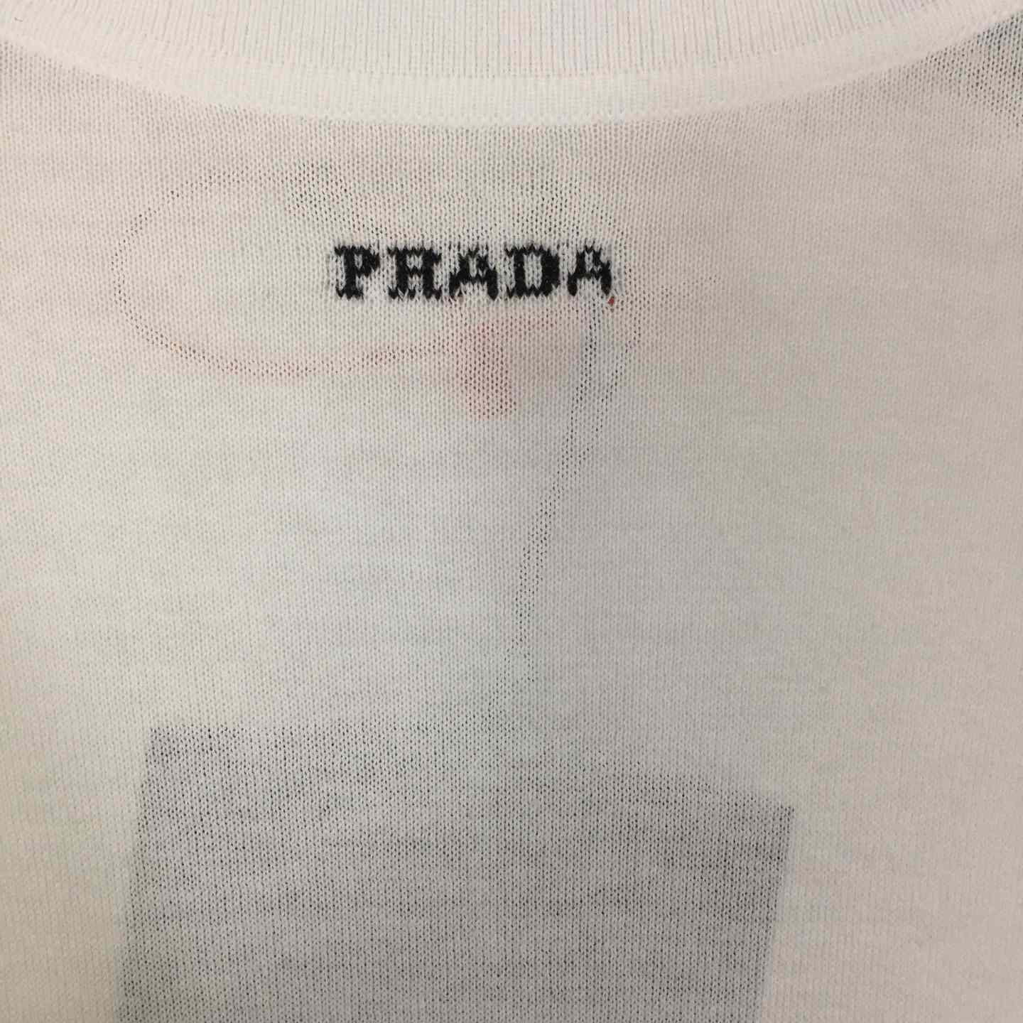 Prada White Wool Turtleneck - DesignerGu