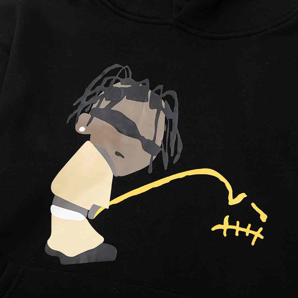 Travis Scott Cactus Jack x CPFM Rodeo Track 8 Hoodie In Black - DesignerGu