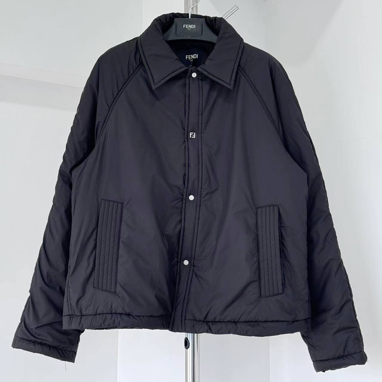 Fendi Black Gabardine Jacket - DesignerGu