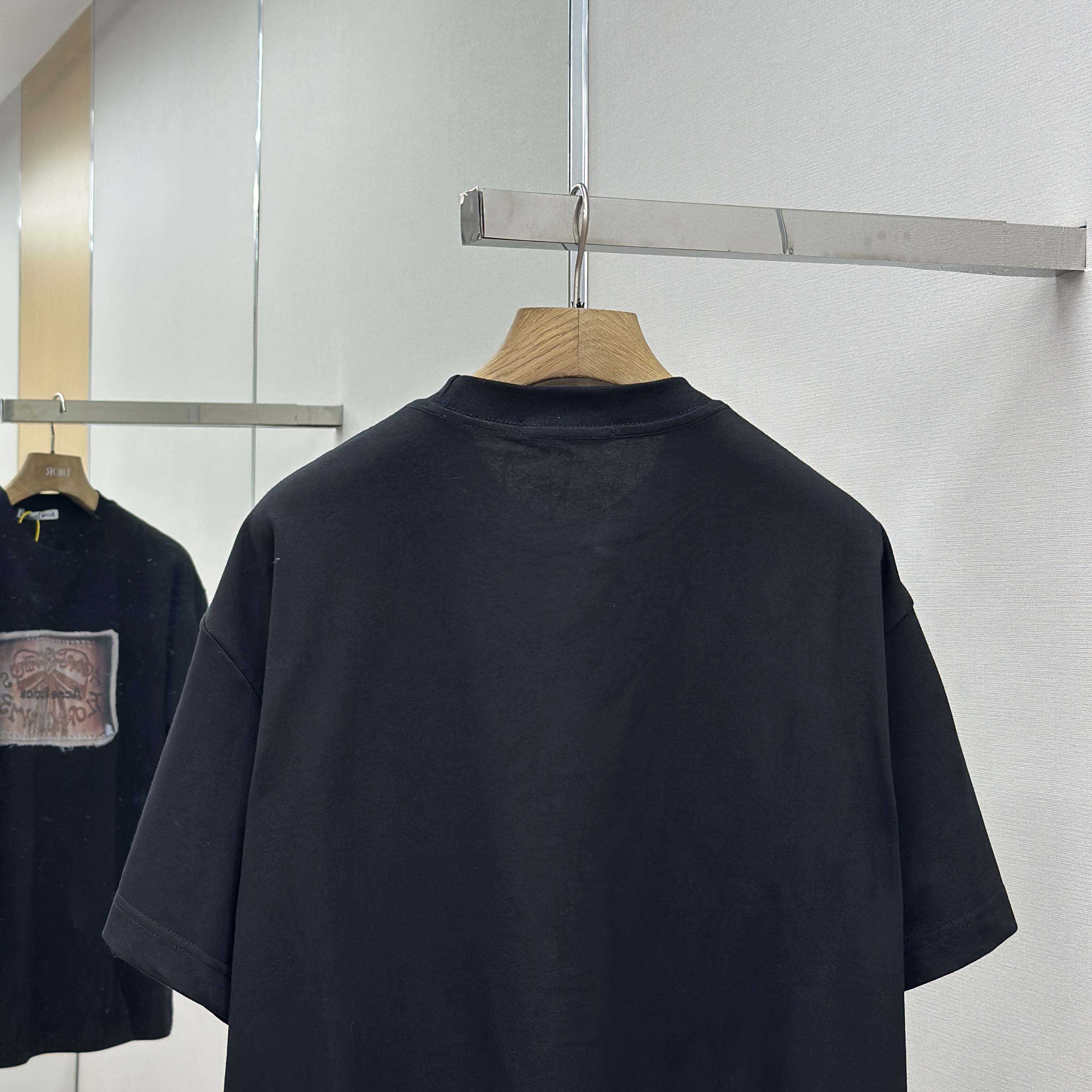 Acne Studios Logo T-shirt-Faded black - DesignerGu