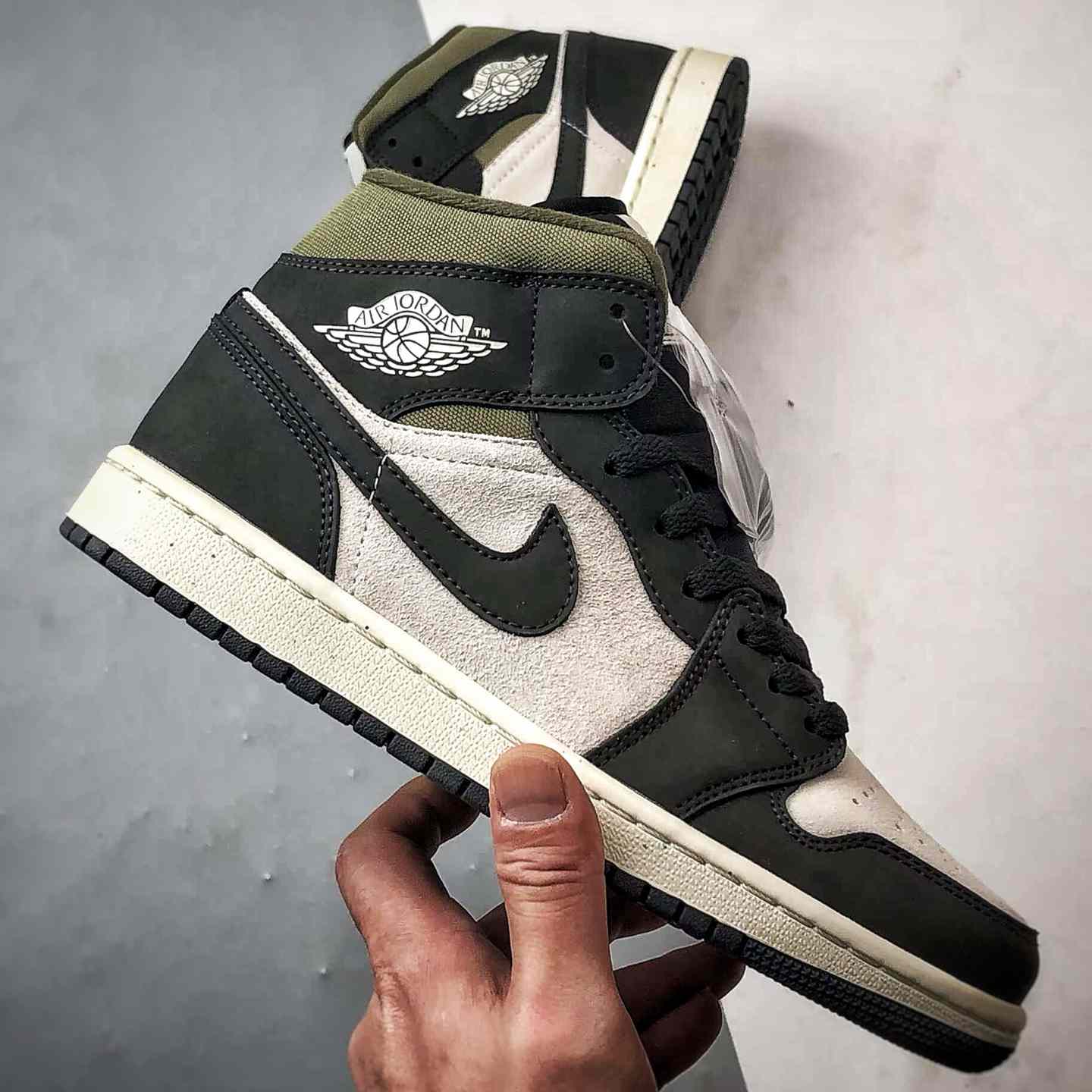 Air Jordan 1 Mid “Olive Green” | HV4091-102 - DesignerGu