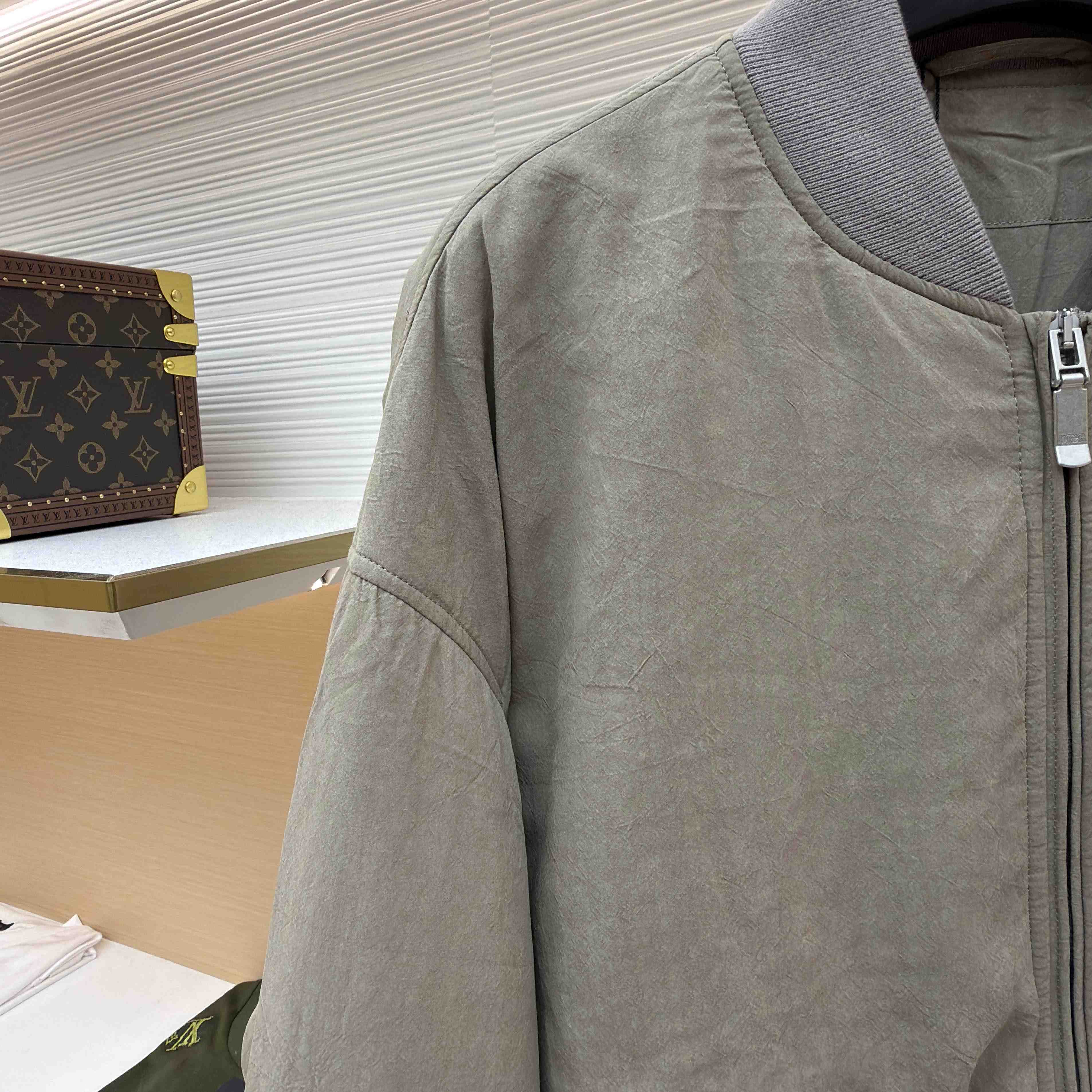 Dior x Stone Island Habotai Silk Blend Bomber Jacket Black  - DesignerGu