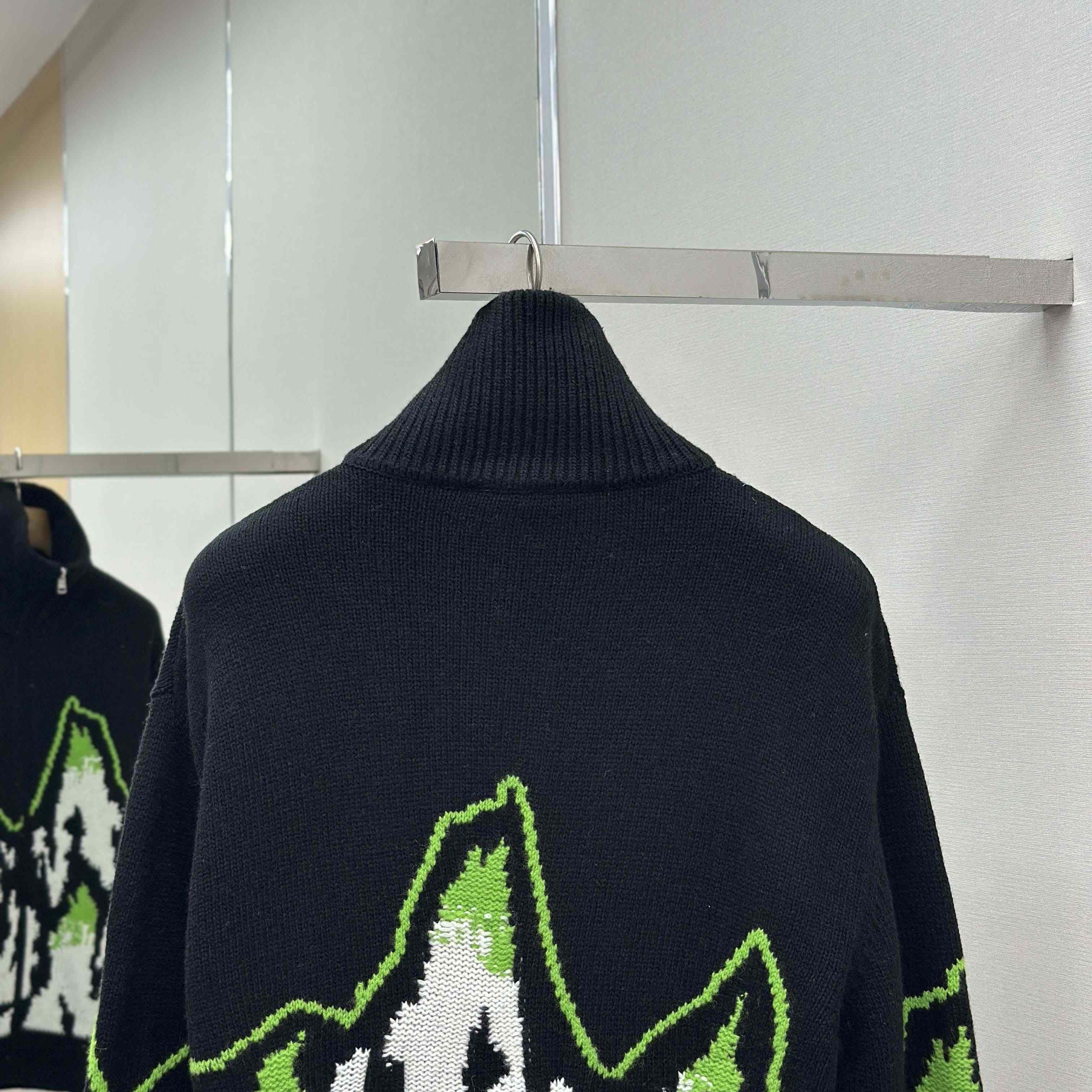 Gucci Wool Jacquard Zip Jacket With Intarsia - DesignerGu