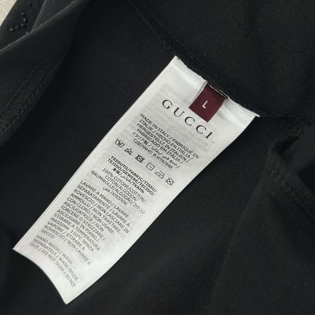 Gucci Cotton jersey T-shirt With Crystals - DesignerGu