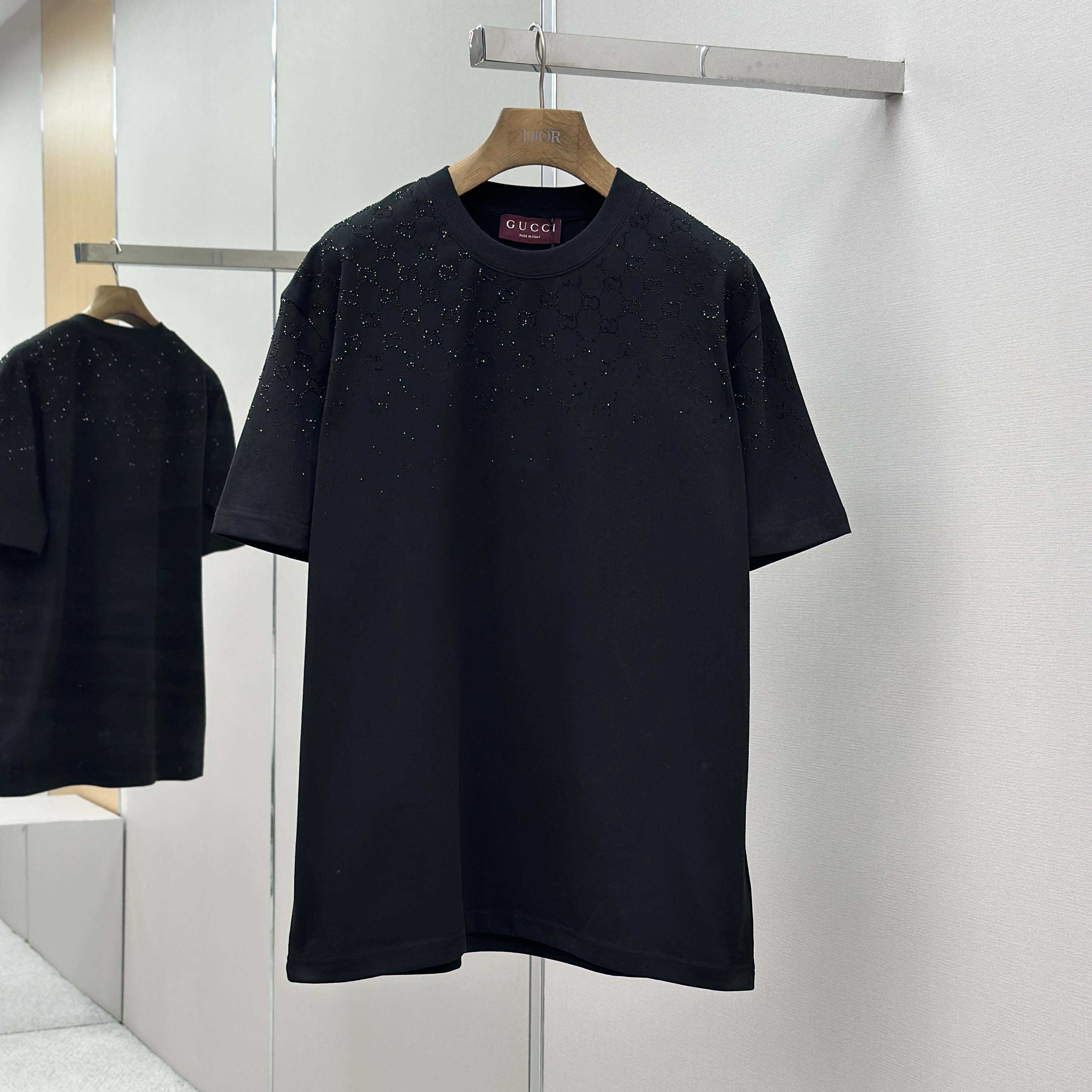 Gucci Cotton jersey T-shirt With Crystals - DesignerGu