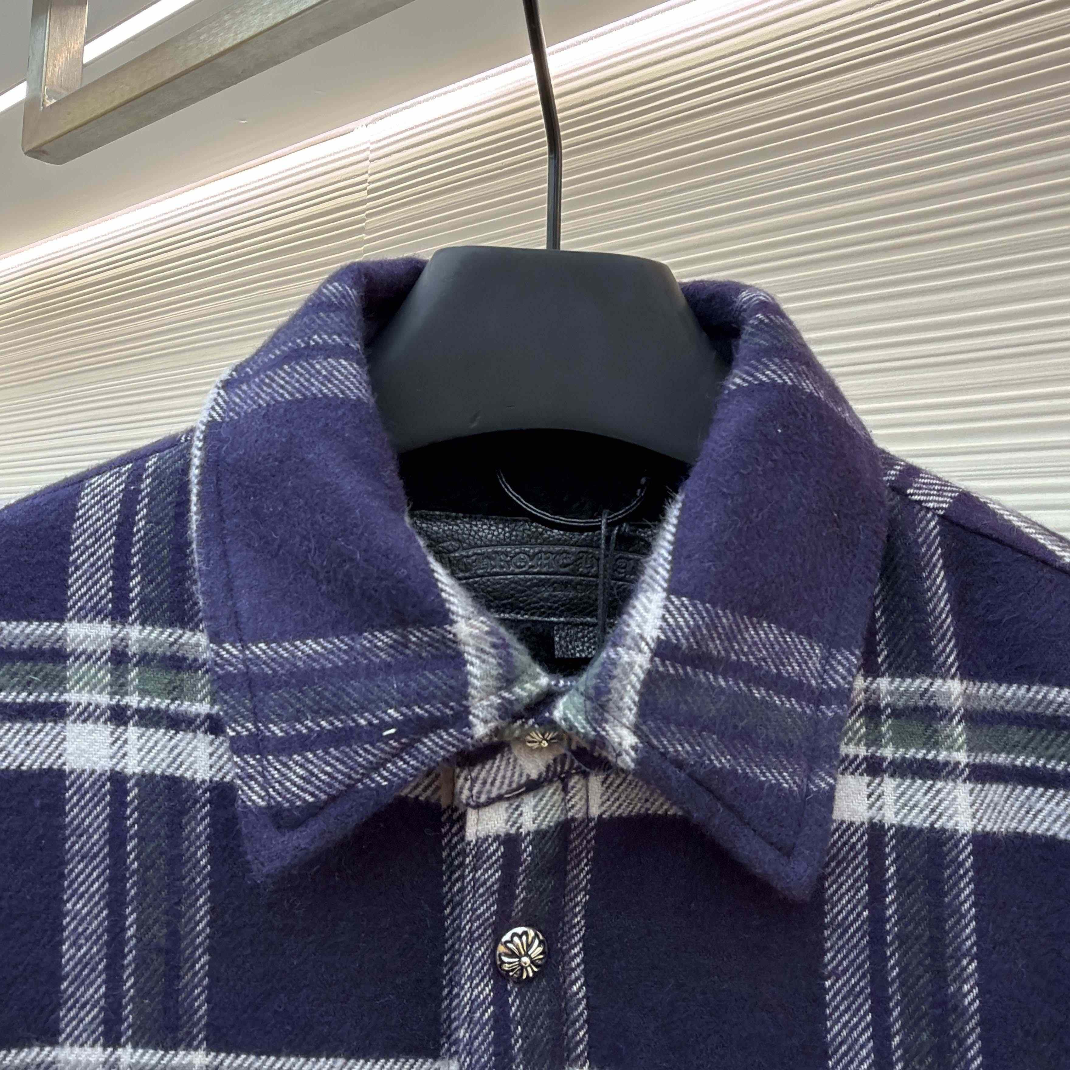 Chrome Hearts Work Dog Pile Lined Flannel Shirt Jacket  - DesignerGu