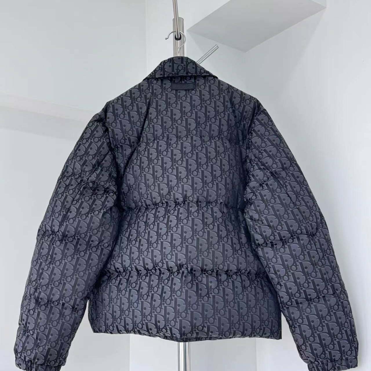 Dior Oblique Down Overshirt Black Cotton-Blend Jacquard - DesignerGu