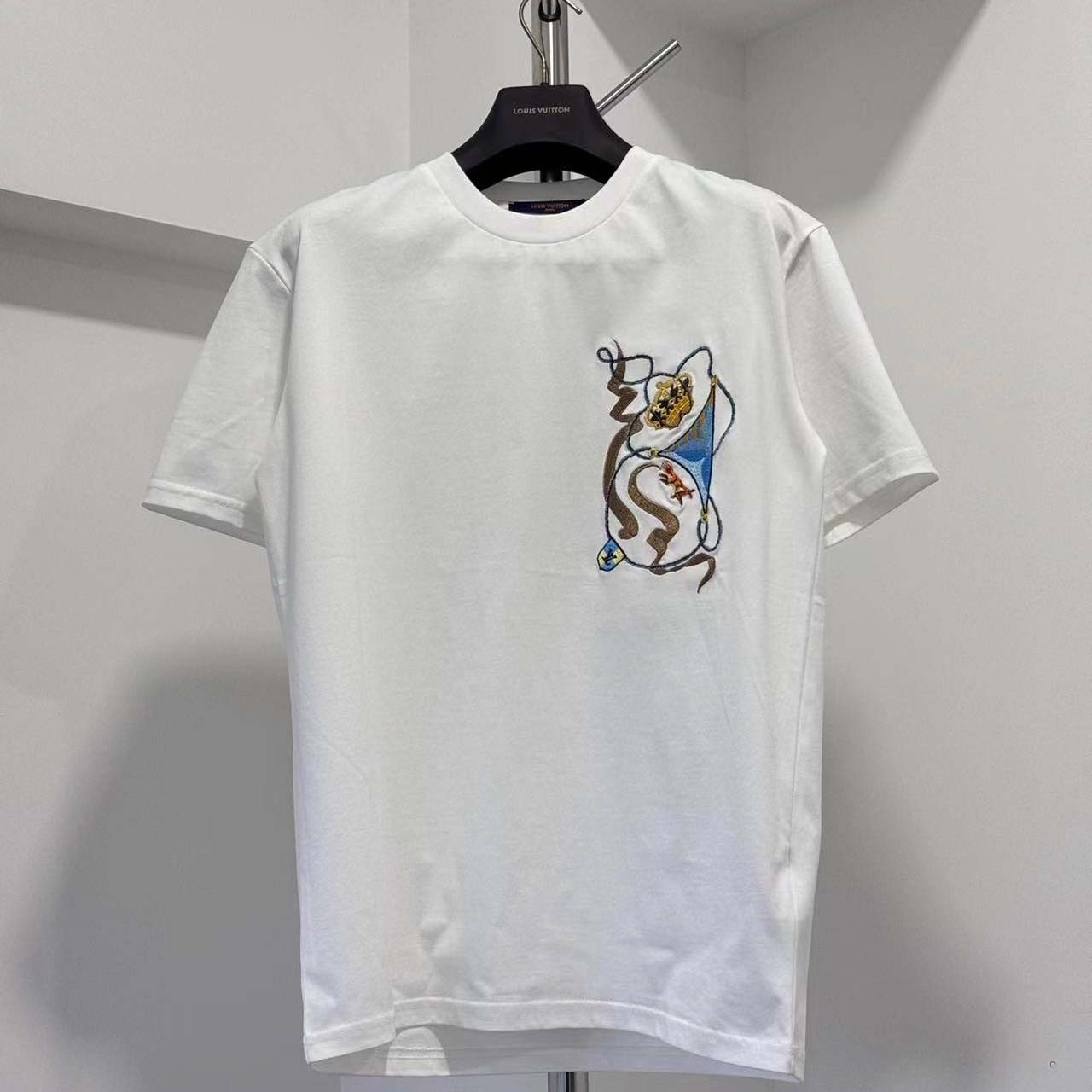 Louis Vuitton Embroidered T-Shirt  - DesignerGu