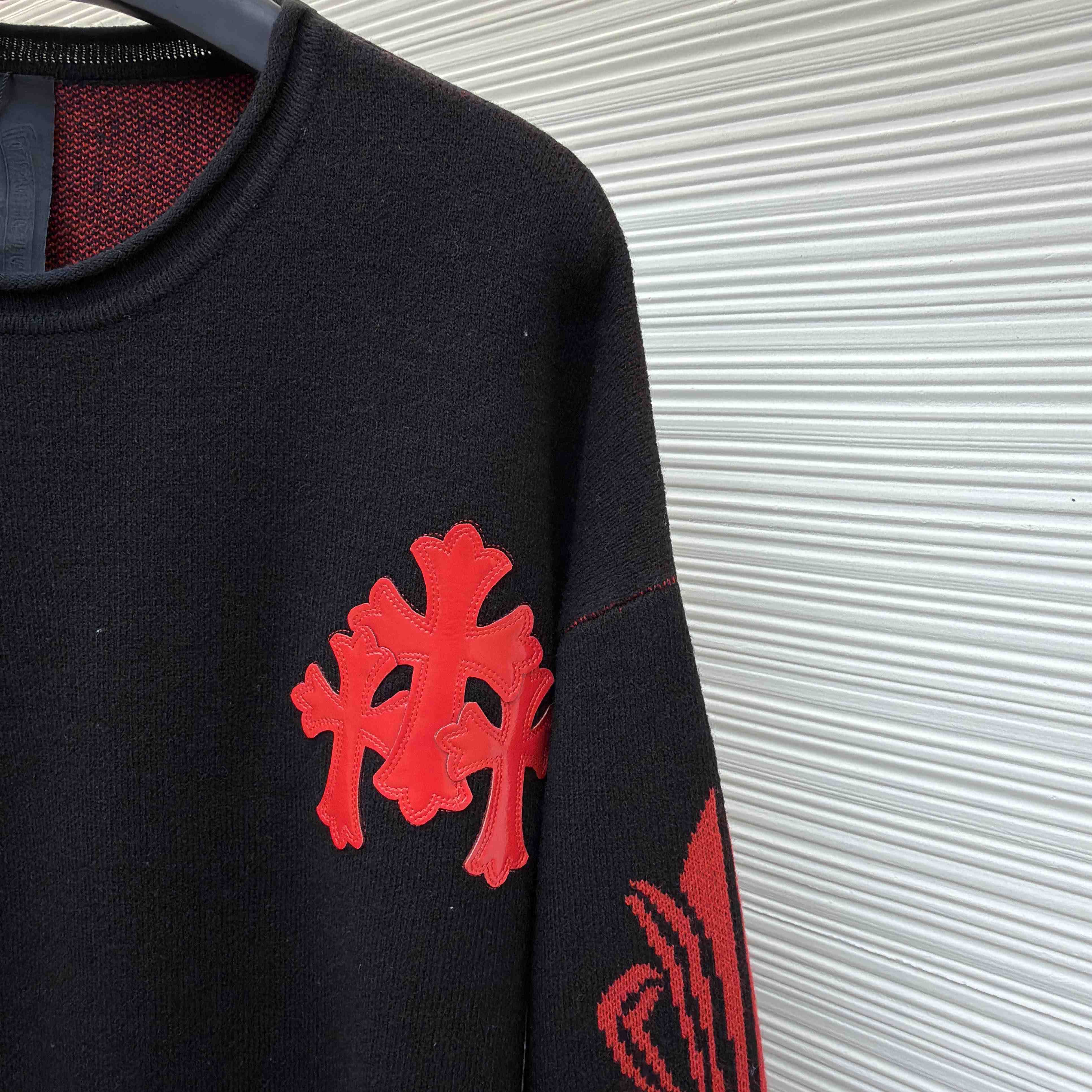 Chrome Hearts Cashmere Cross Patch Sweater  - DesignerGu