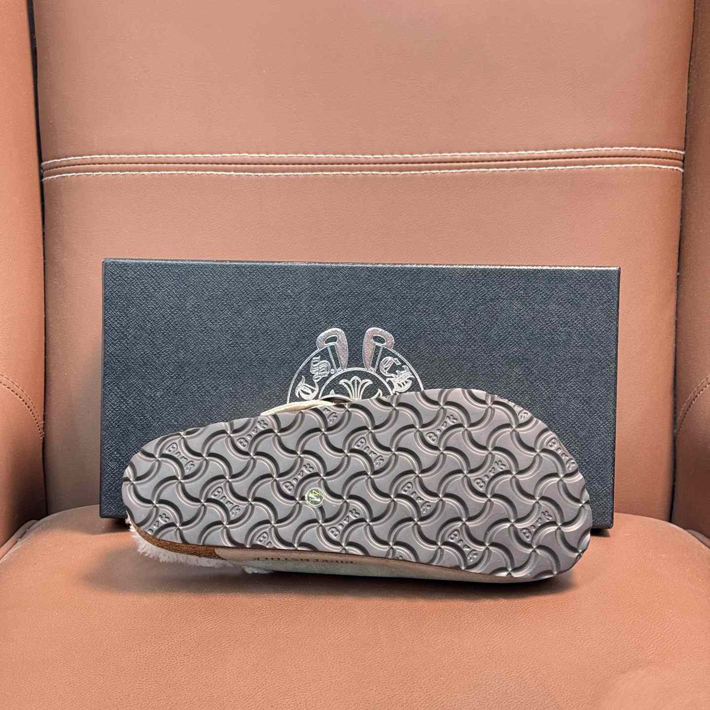 Chrome Hearts Birkenstock Boston Suede Sandals  - DesignerGu