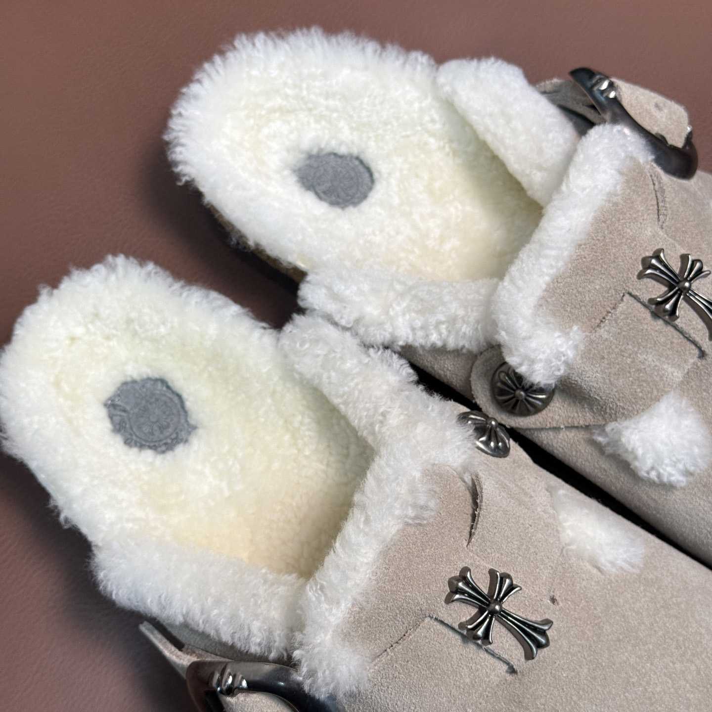 Chrome Hearts Birkenstock Boston Suede Sandals  - DesignerGu