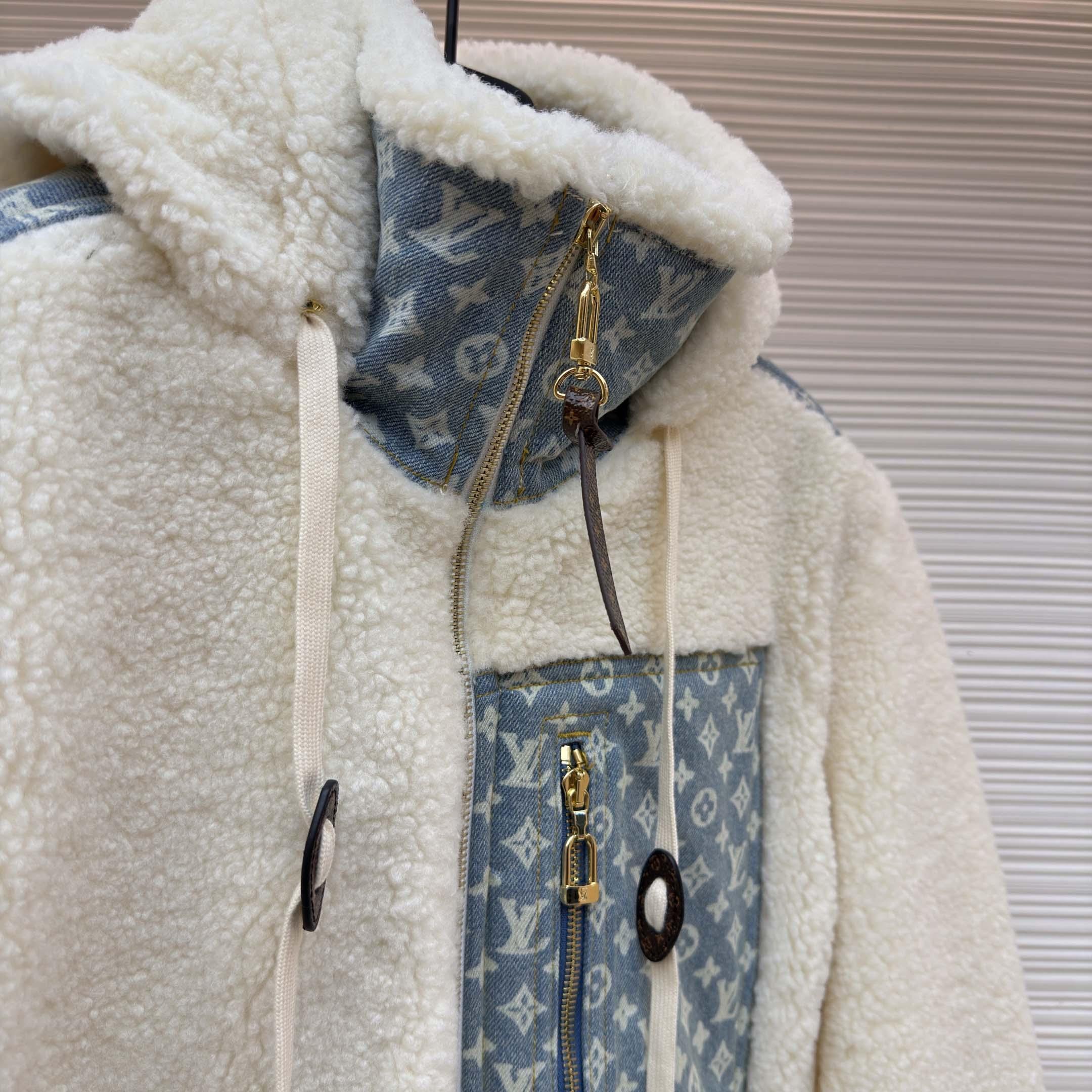Louis Vuitton Monogram Accent Fleece Jacket - DesignerGu