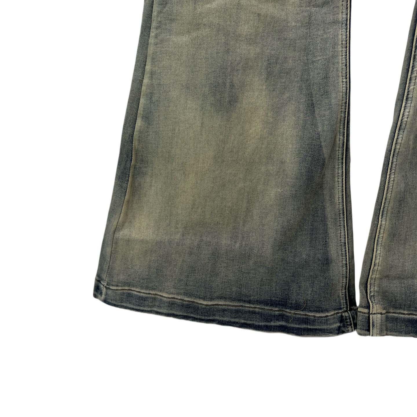 Rick Owens High-Rise Wide Leg Jeans - DesignerGu
