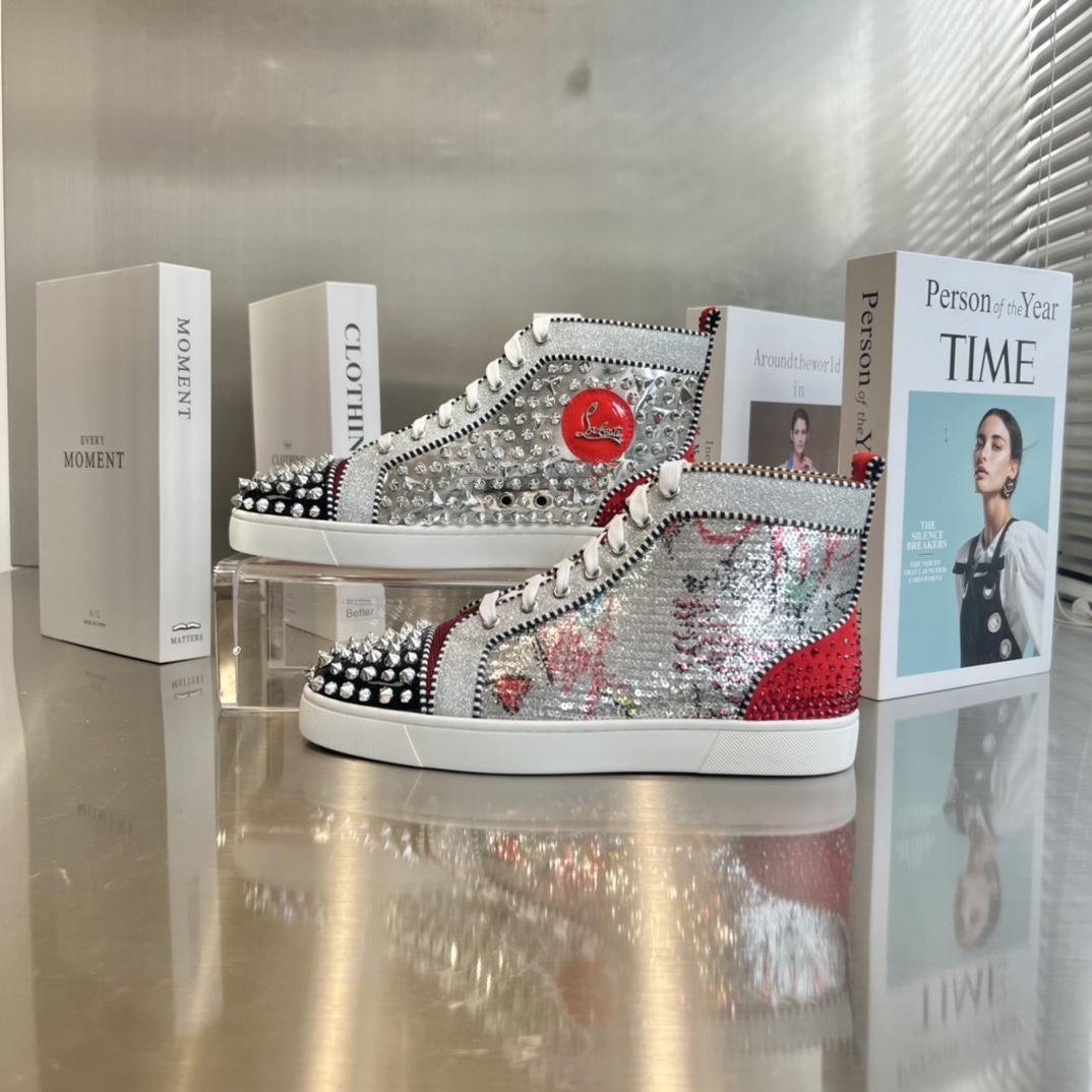 Christian Louboutin High-Top Sneakers - DesignerGu