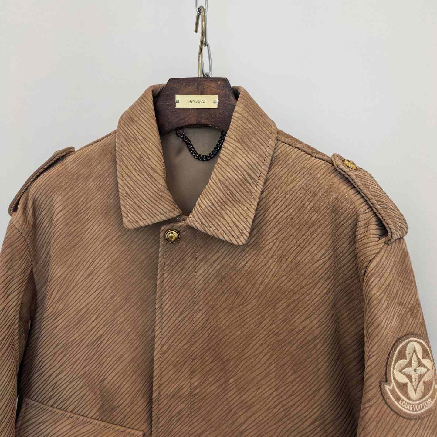 Louis Vuitton Epi Embossed Leather Flight Jacket - DesignerGu