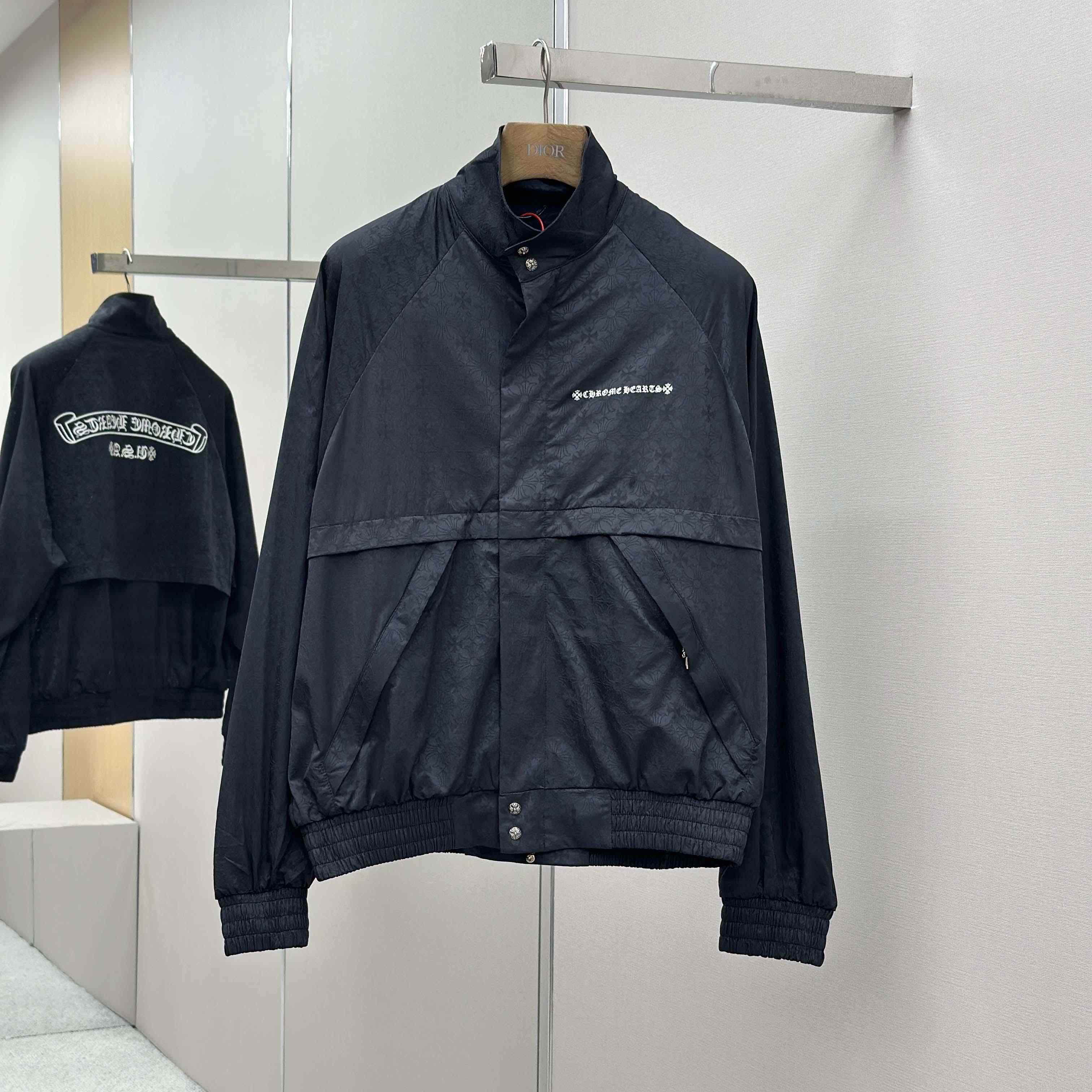 Chrome Hearts All-Over Nylon Track Jacket - DesignerGu