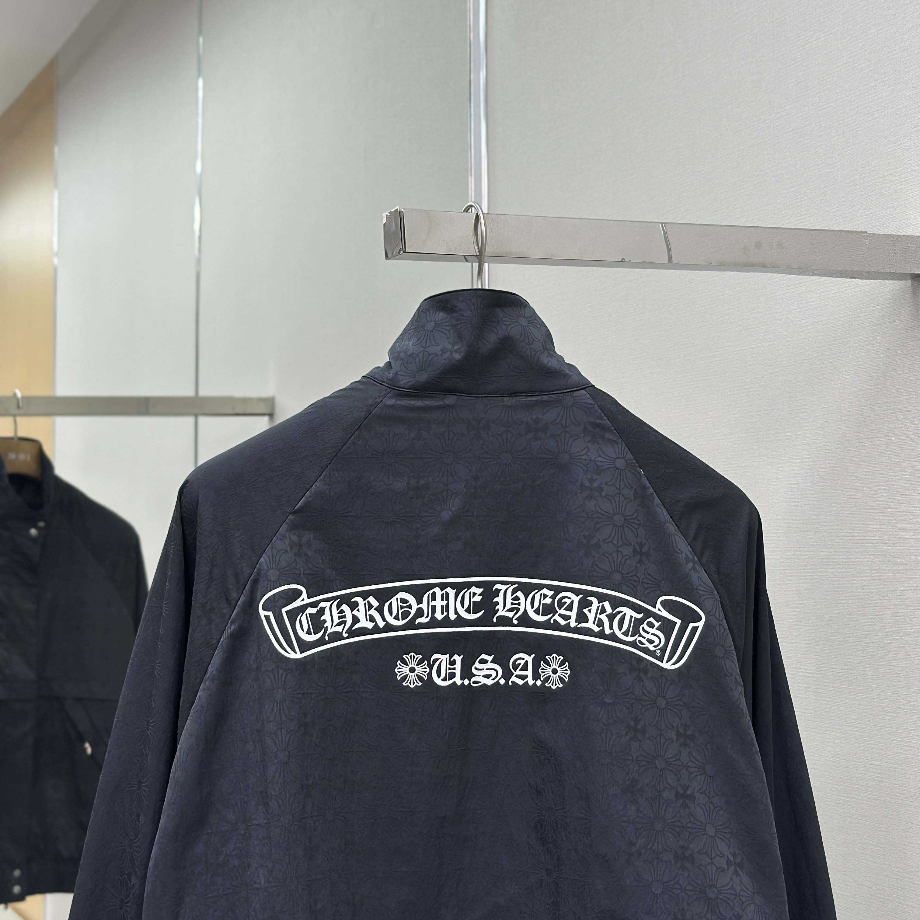 Chrome Hearts All-Over Nylon Track Jacket - DesignerGu