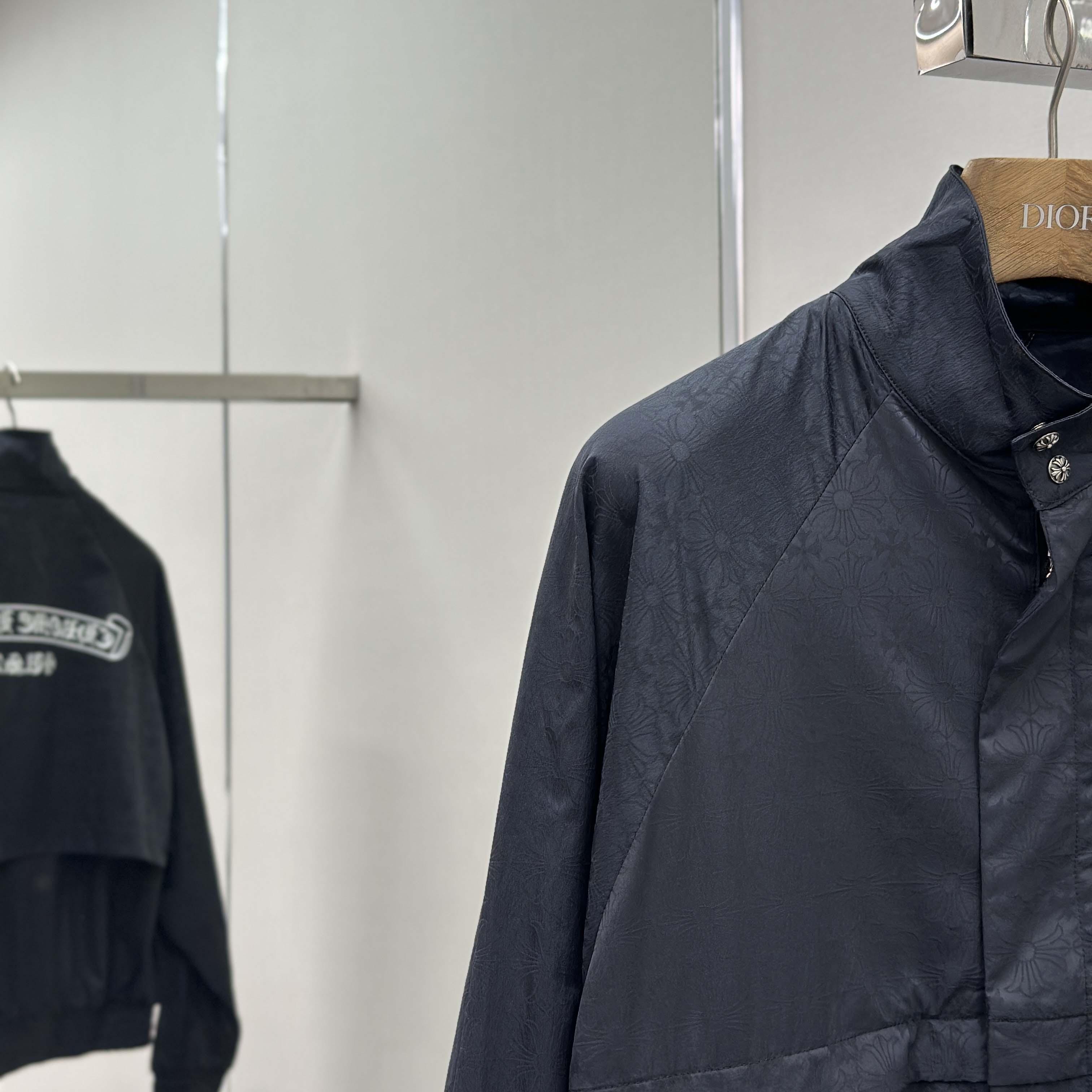 Chrome Hearts All-Over Nylon Track Jacket - DesignerGu