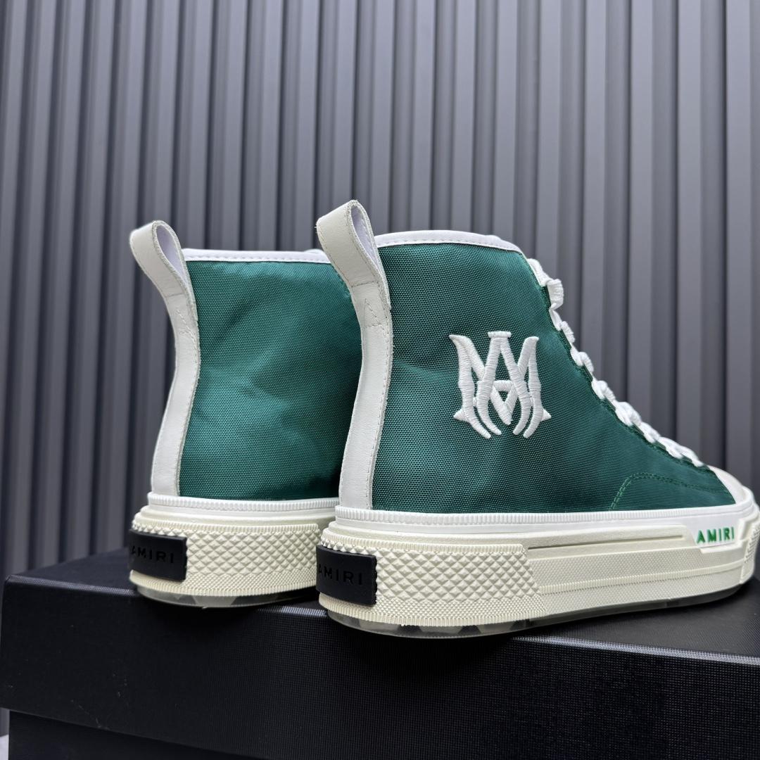 Amiri Green 'MA' Court Hi Sneakers - DesignerGu