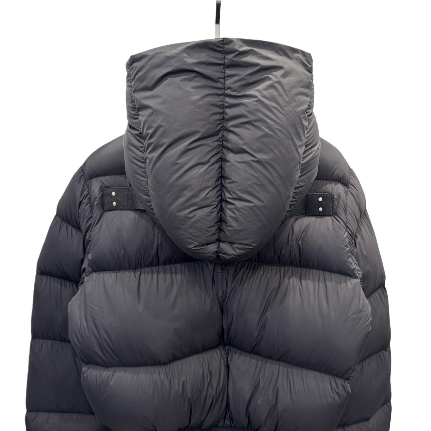 Rick Owens Hooded Woven Down Jacket - DesignerGu