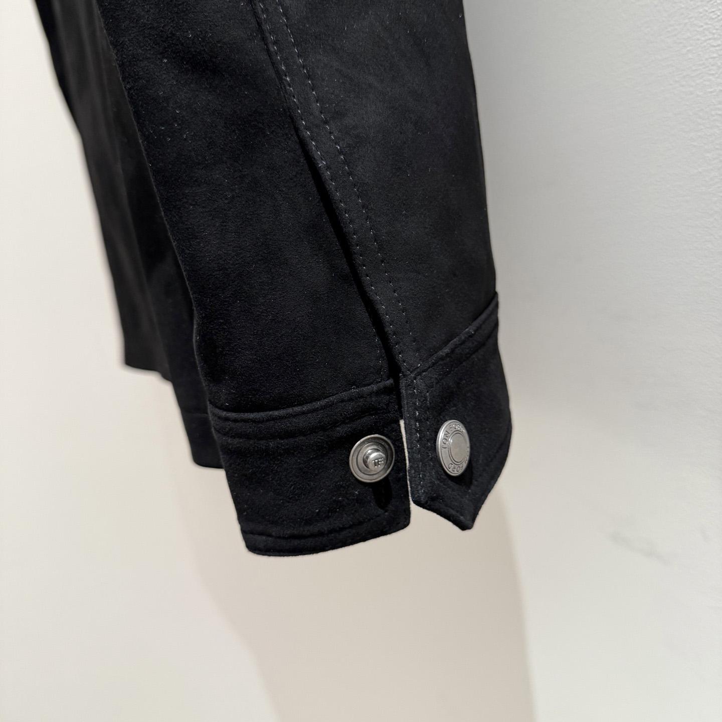 Tom Ford Men's Suede Motor Jacket - DesignerGu