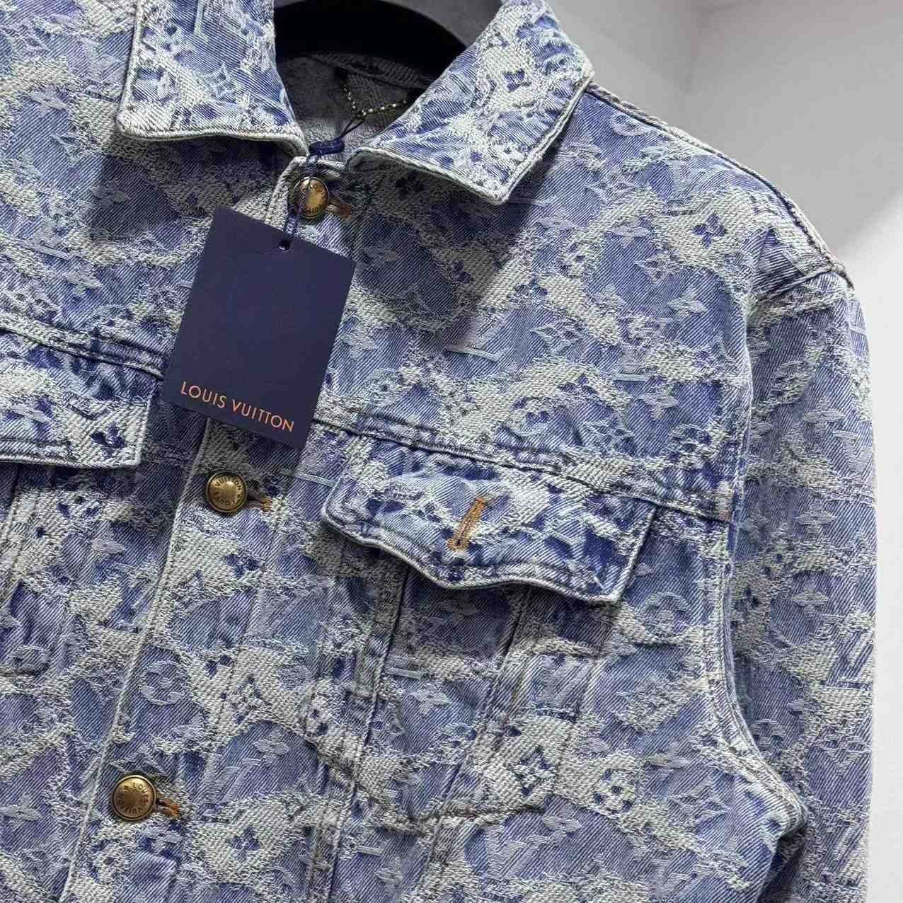 Louis Vuitton Monogram Denim Trucker Jacket - DesignerGu