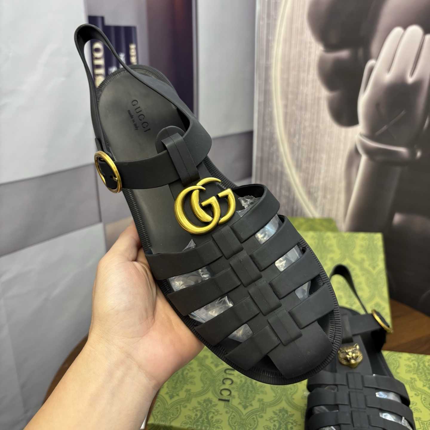 Gucci Sandal With Double G - DesignerGu