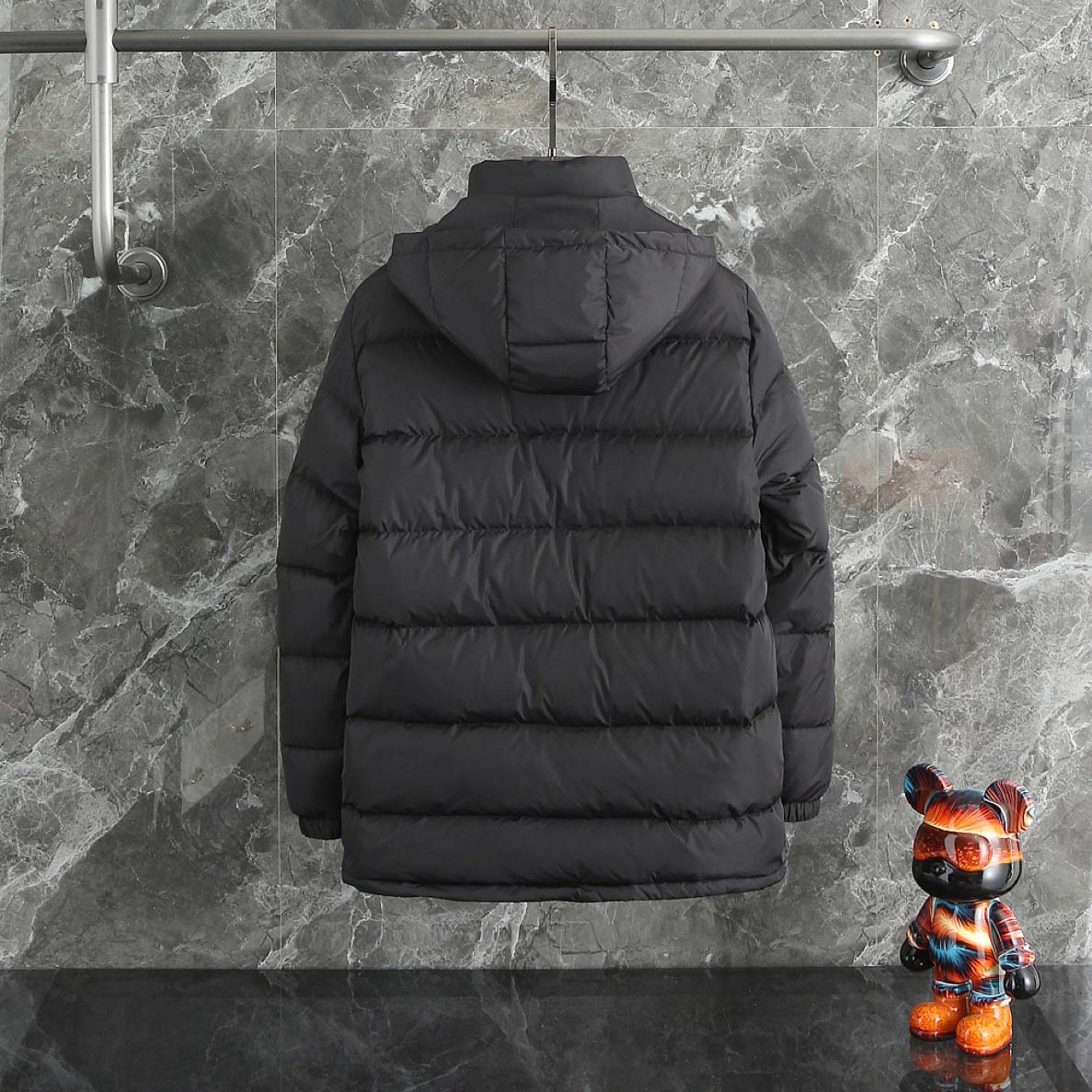 Prada Re-Nylon Hooded Down Jacket - DesignerGu