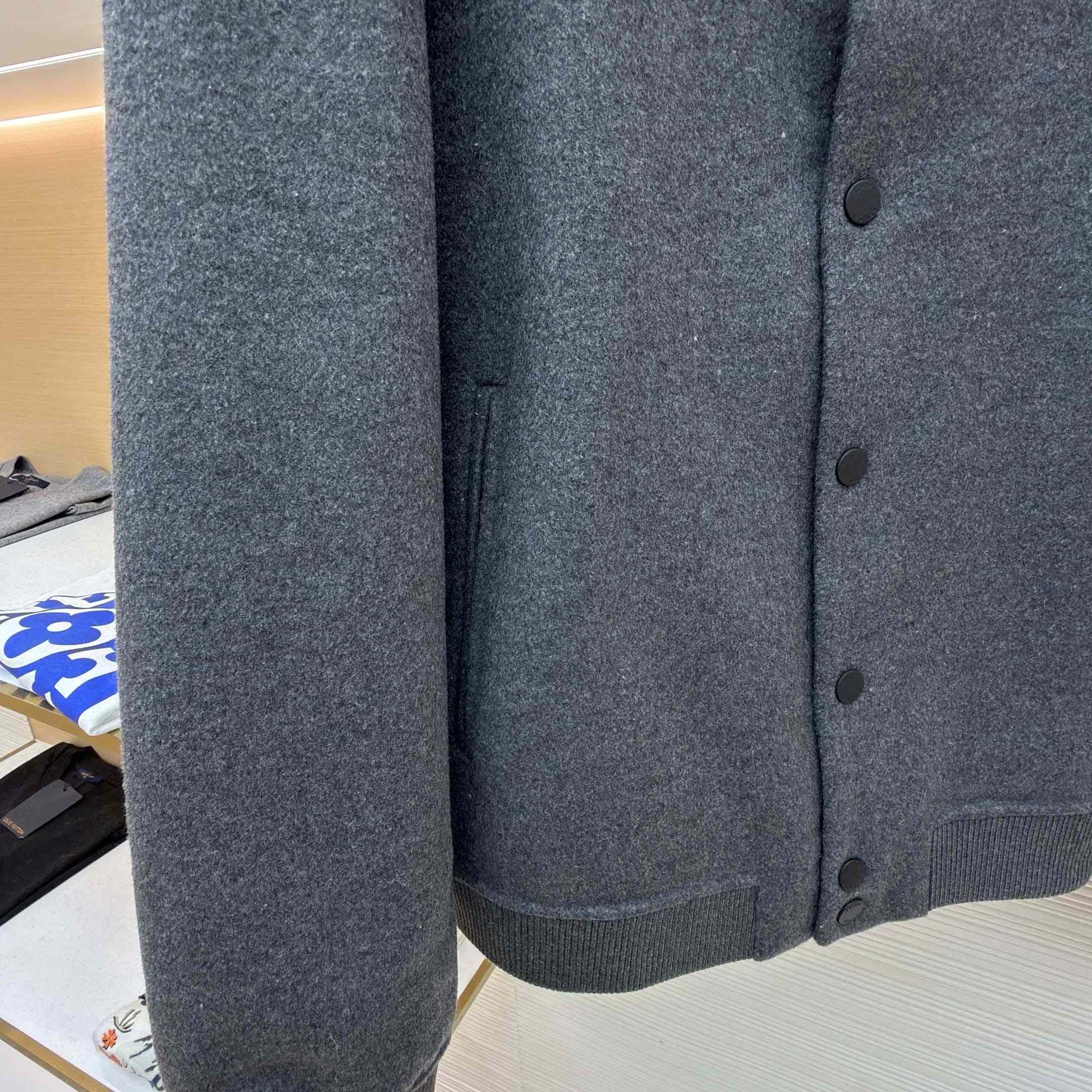 Fendi Gray Wool Blouson - DesignerGu