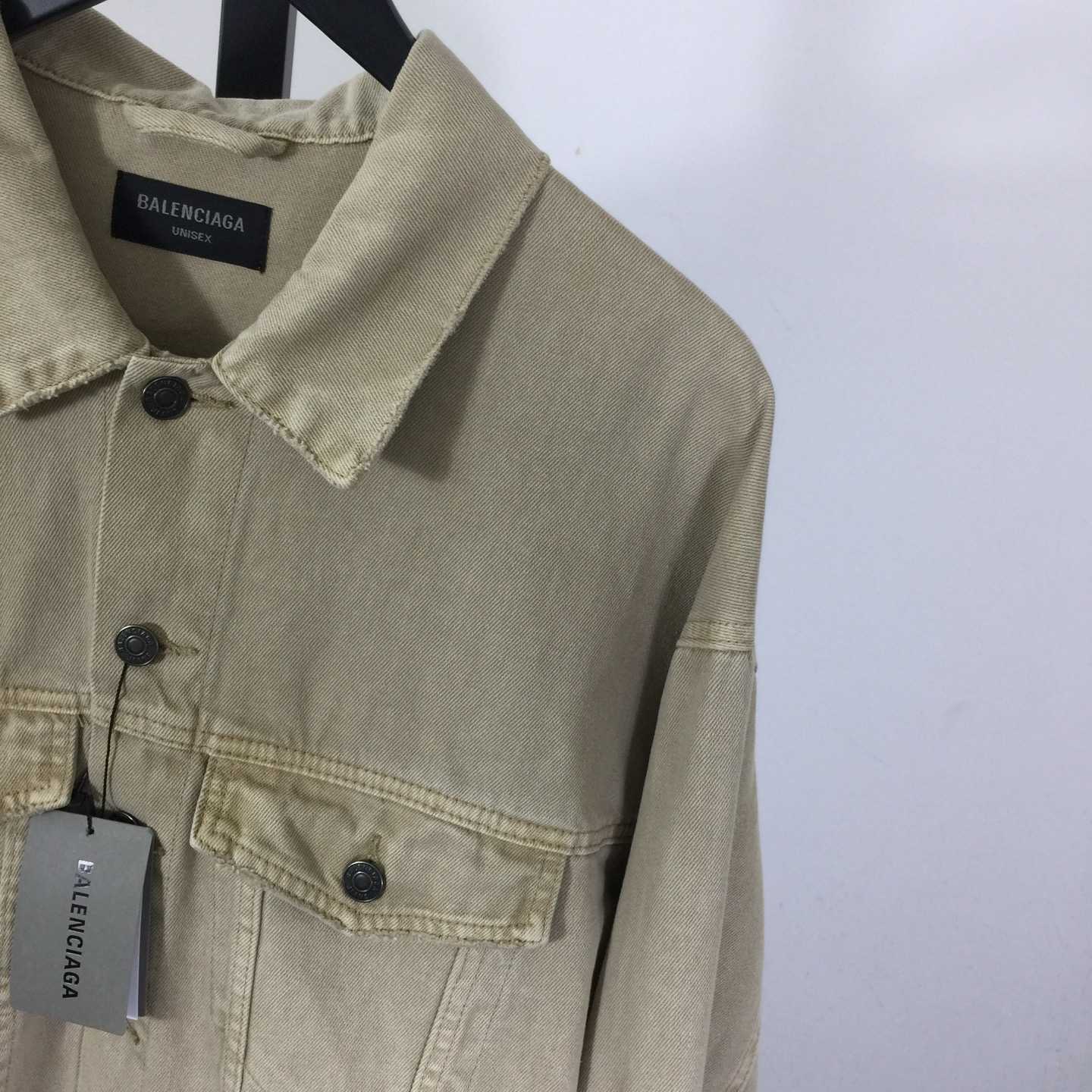 Balenciaga Logo-print Denim Jacket - DesignerGu