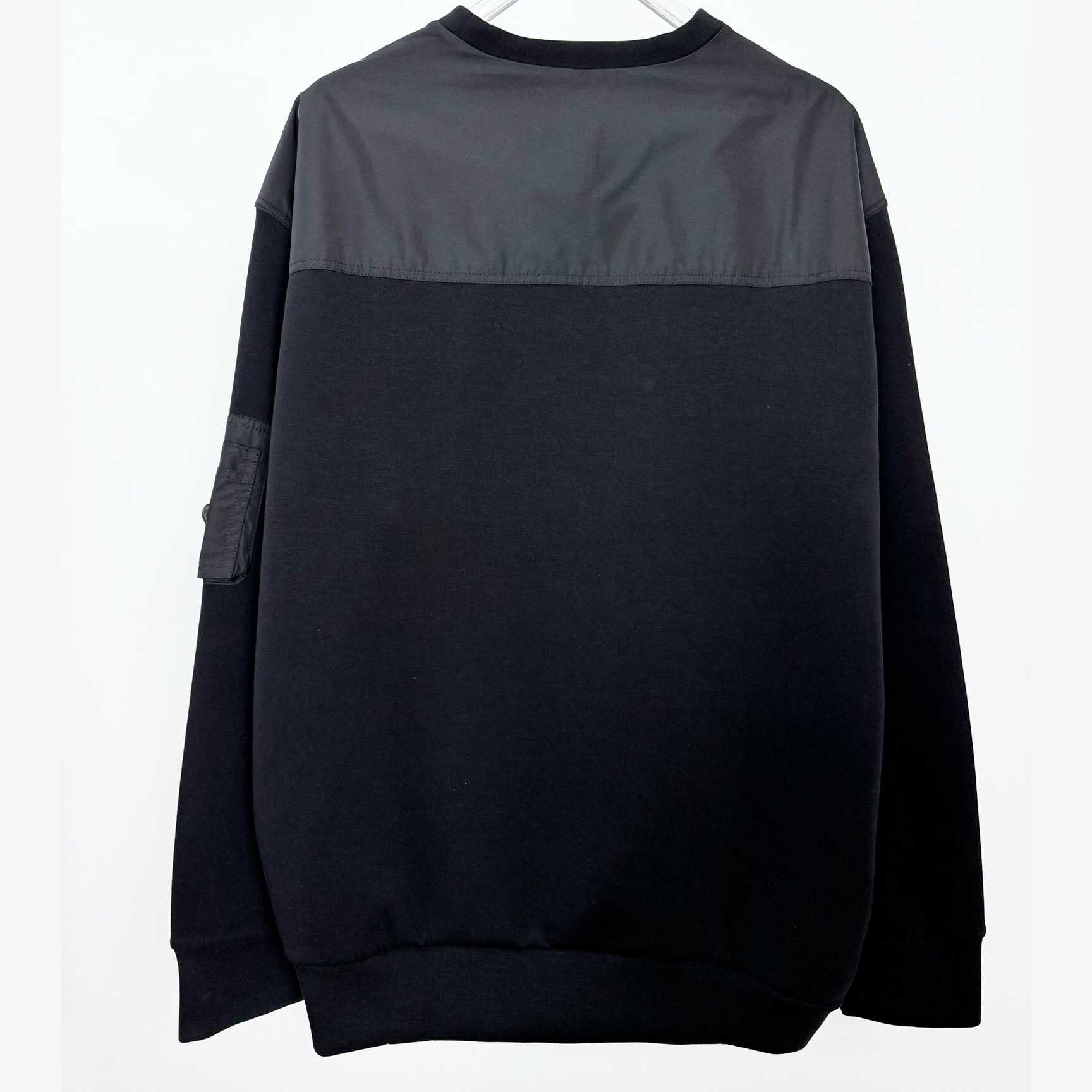 Prada Cotton Fleece And Re-Nylon Sweatshirt - DesignerGu