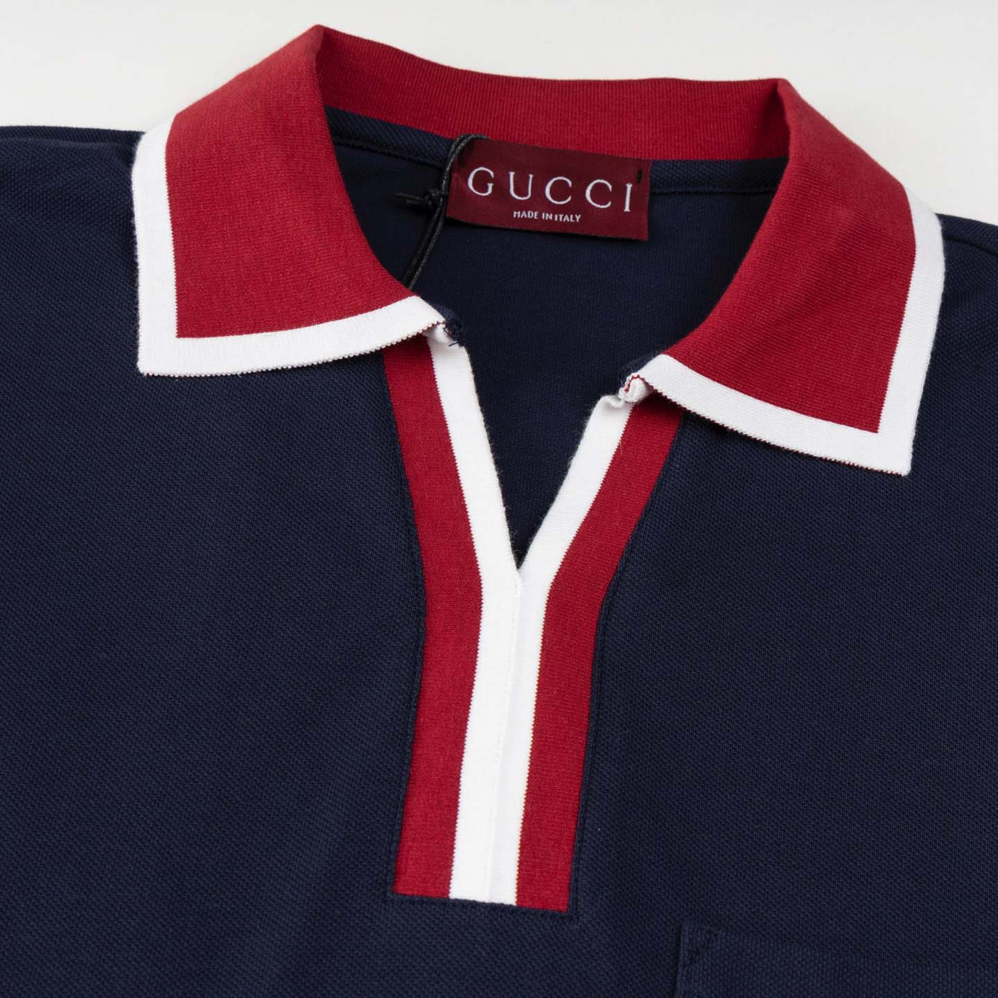 Gucci Cotton Piquet Polo Shirt - DesignerGu