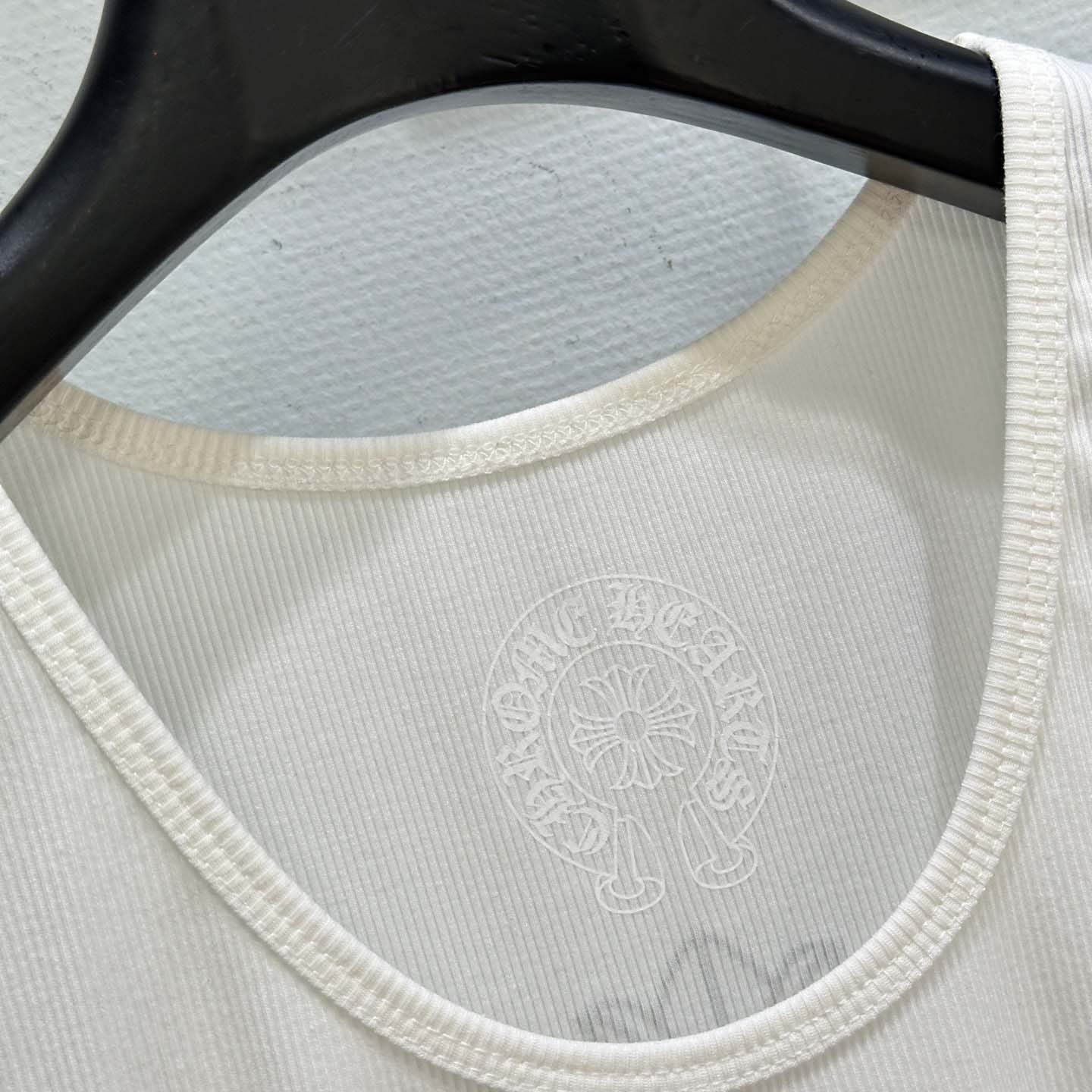 Chrome Hearts T Bar Cross Ribbed Tank Top - DesignerGu