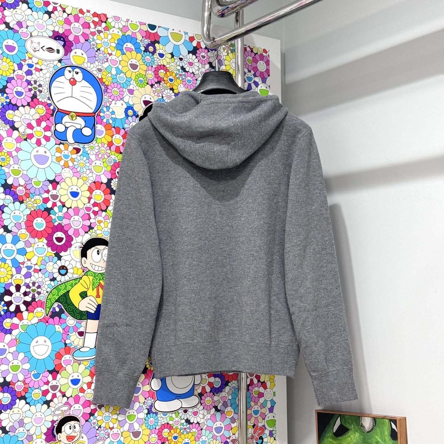 Burberry Cashmere Blend Zip Hoodie - DesignerGu