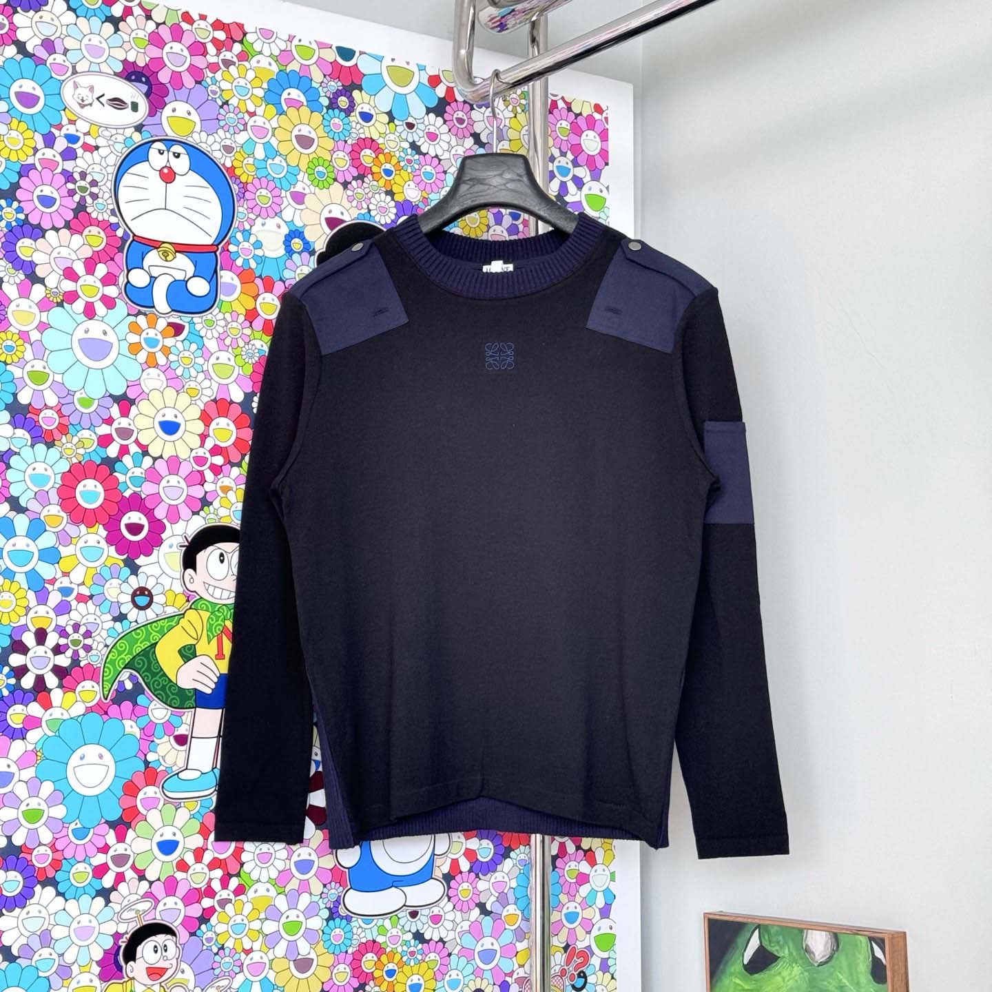 Loewe Long Sleeve Top In Cotton Blend - DesignerGu