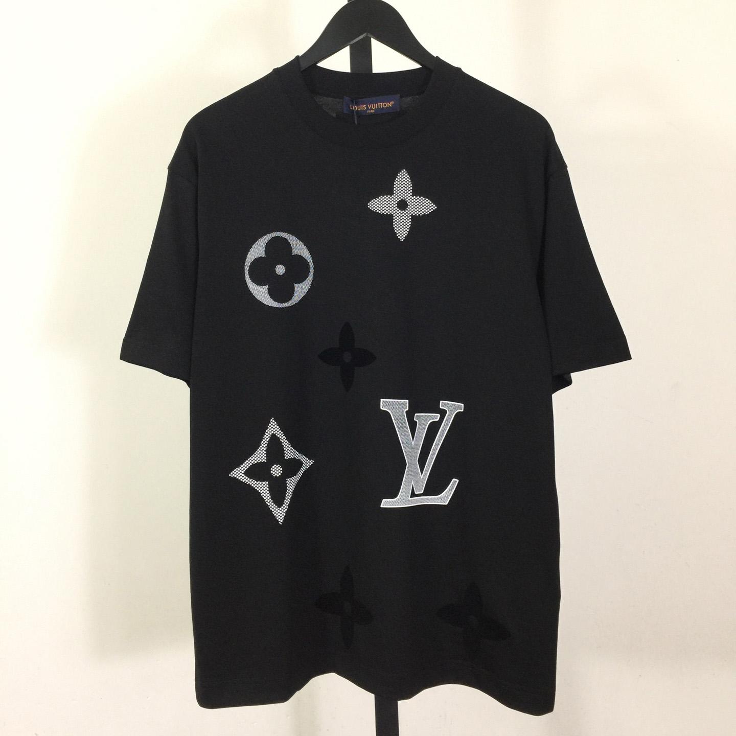 Louis Vuitton Monogram Short-Sleeved Knitted Crewneck   - DesignerGu