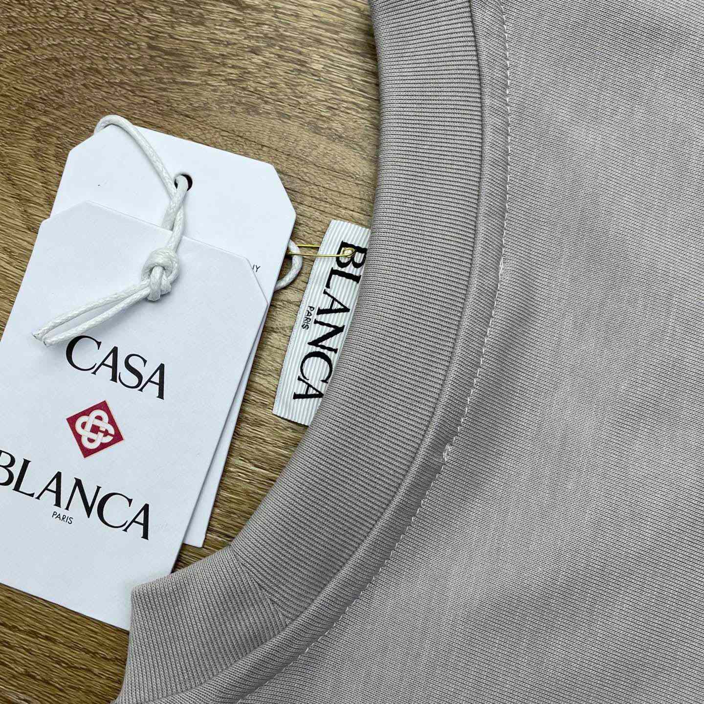 Casablanca Grey Diamond Logo Short Sleeve T‑Shirt C1111 - DesignerGu