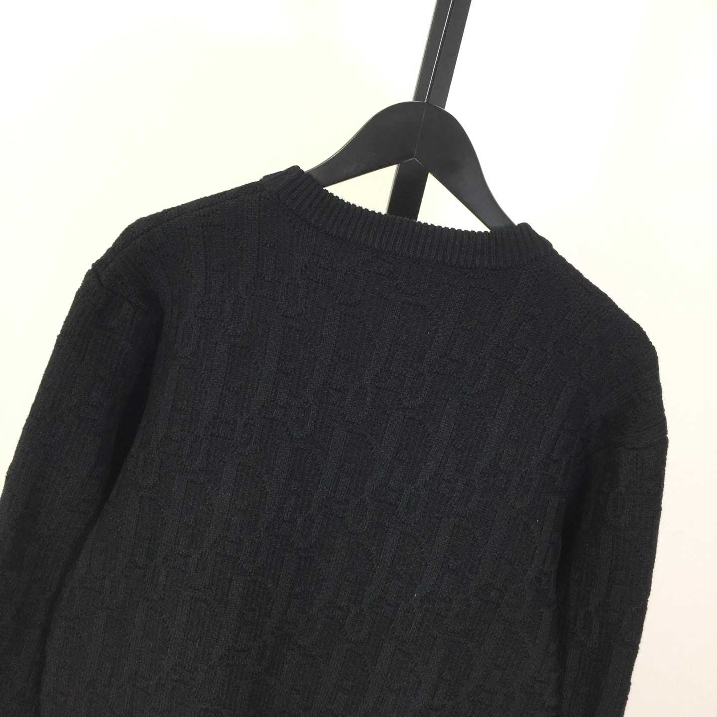 Dior Oblique Sweater Black Cotton-Blend Jacquard - DesignerGu