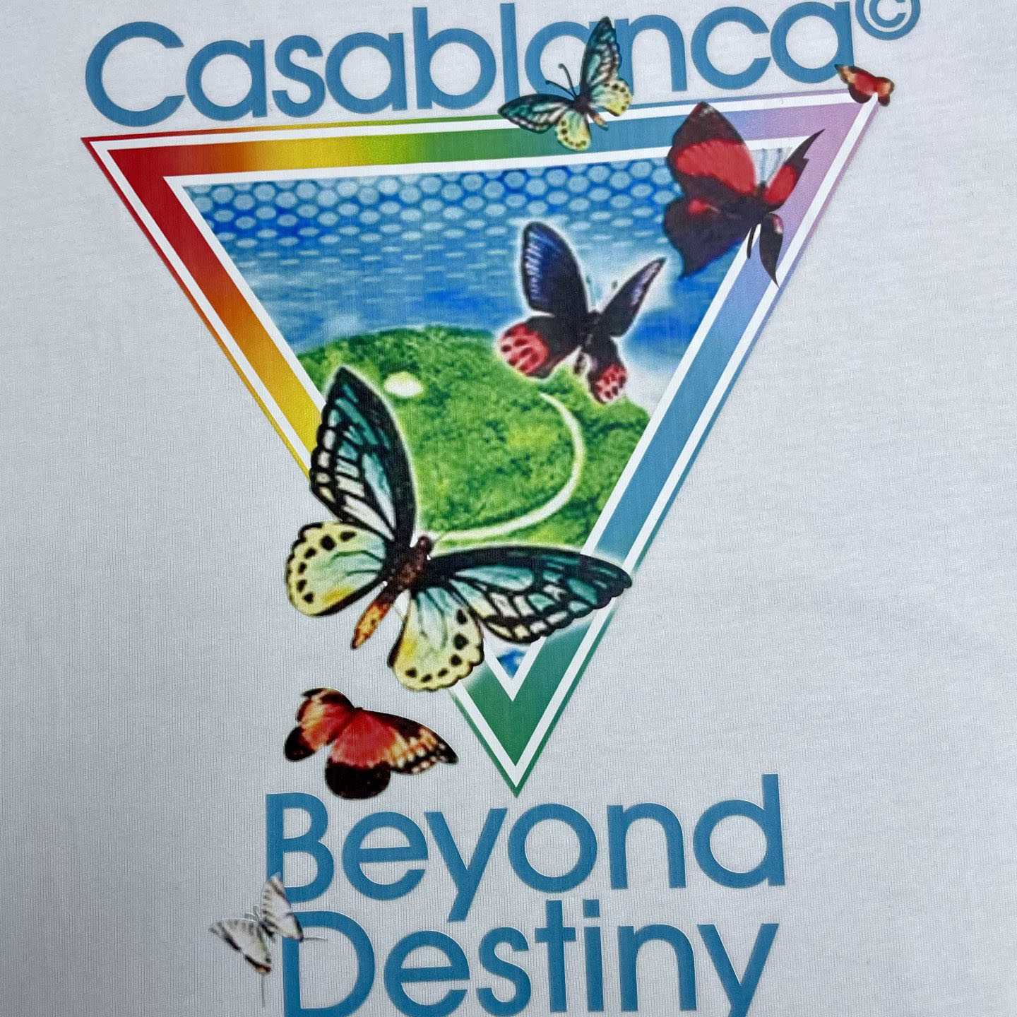 Casablanca Tennis Club Beyond Destiny Short Sleeve T‑Shirt C1132 - DesignerGu