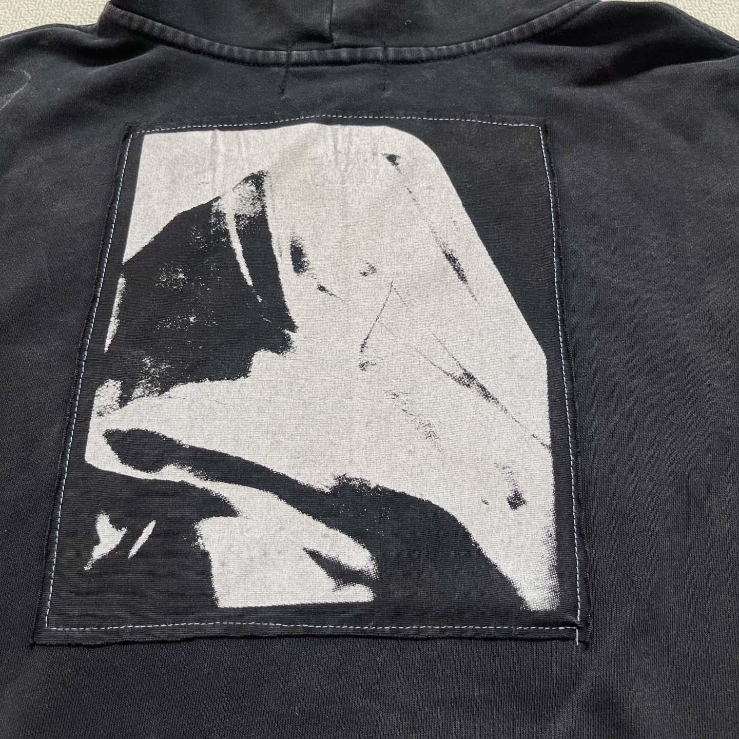 Enfants Riches Déprimés  Madonne Assemblage Zip Up Hoodie 'Faded Black' - DesignerGu