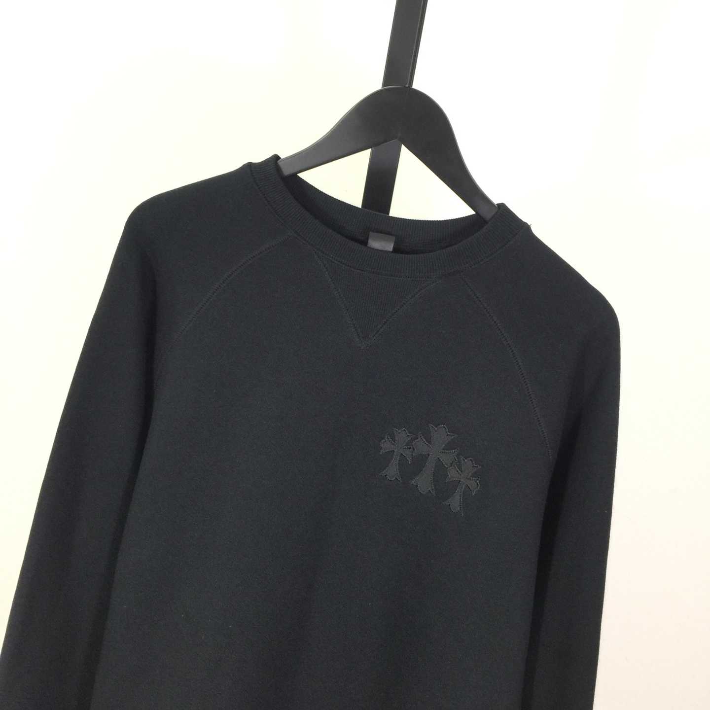 Chrome Hearts Cemetery Cross Crew-neck Sweatshirt - DesignerGu
