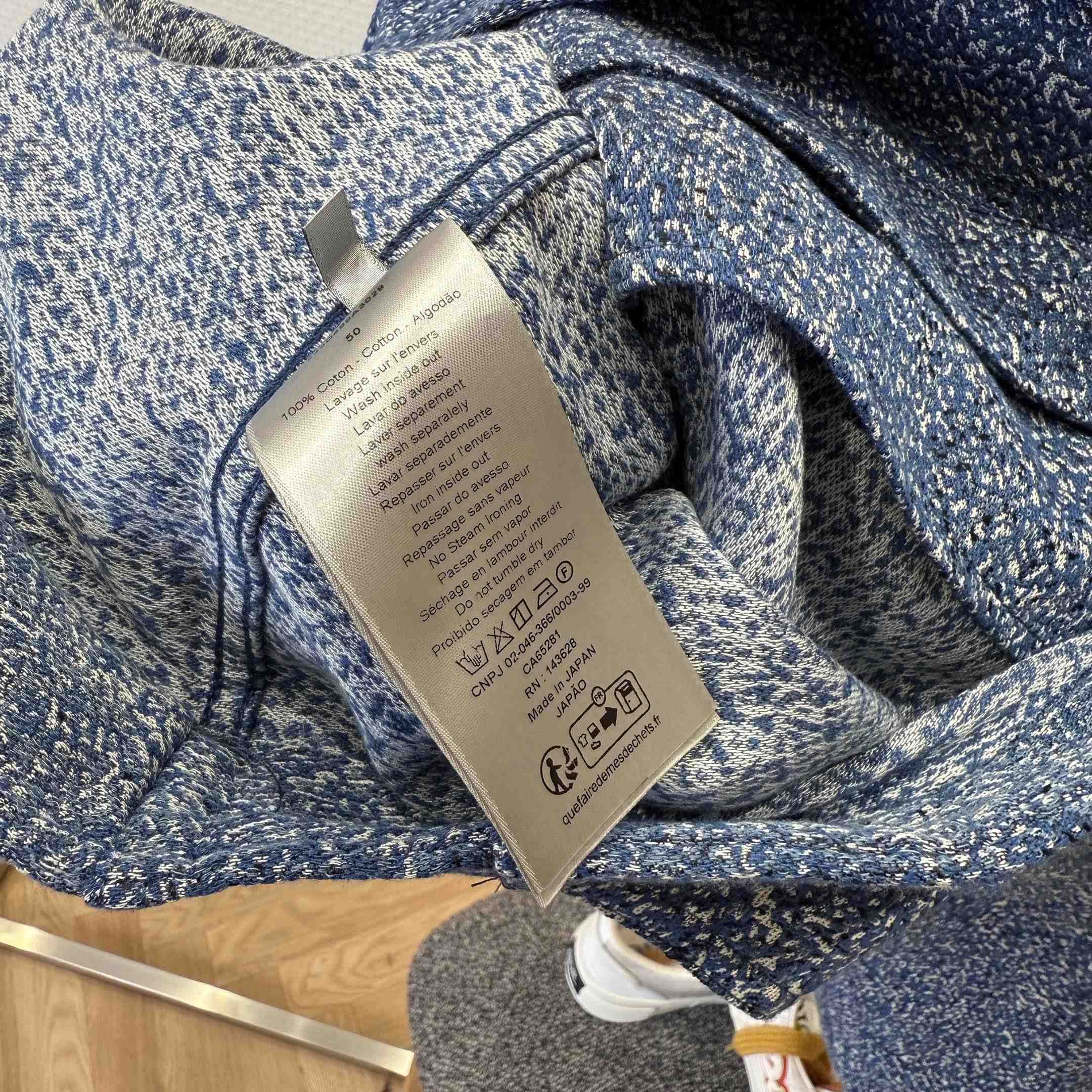 Dior Blouson Jacket with Hood and Christian Dior Paris Tag Blue - DesignerGu