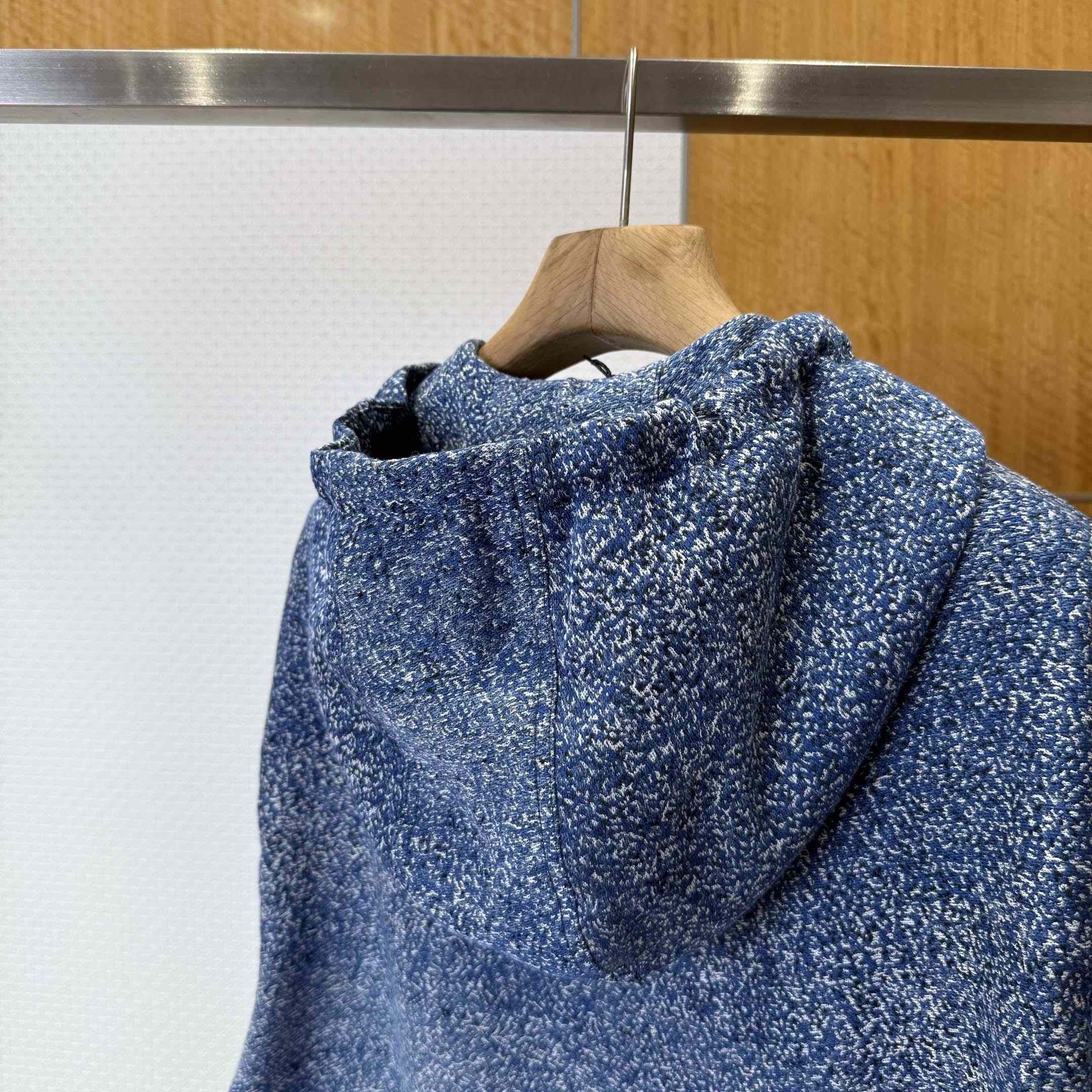 Dior Blouson Jacket with Hood and Christian Dior Paris Tag Blue - DesignerGu