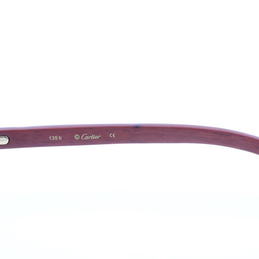 Cartier CT 3524012 Wood Sunglasses In Gold Gradient Blue - DesignerGu