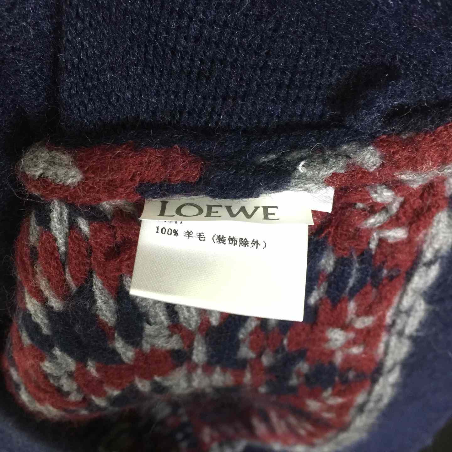 Loewe Zip-up Cardigan In Wool - DesignerGu